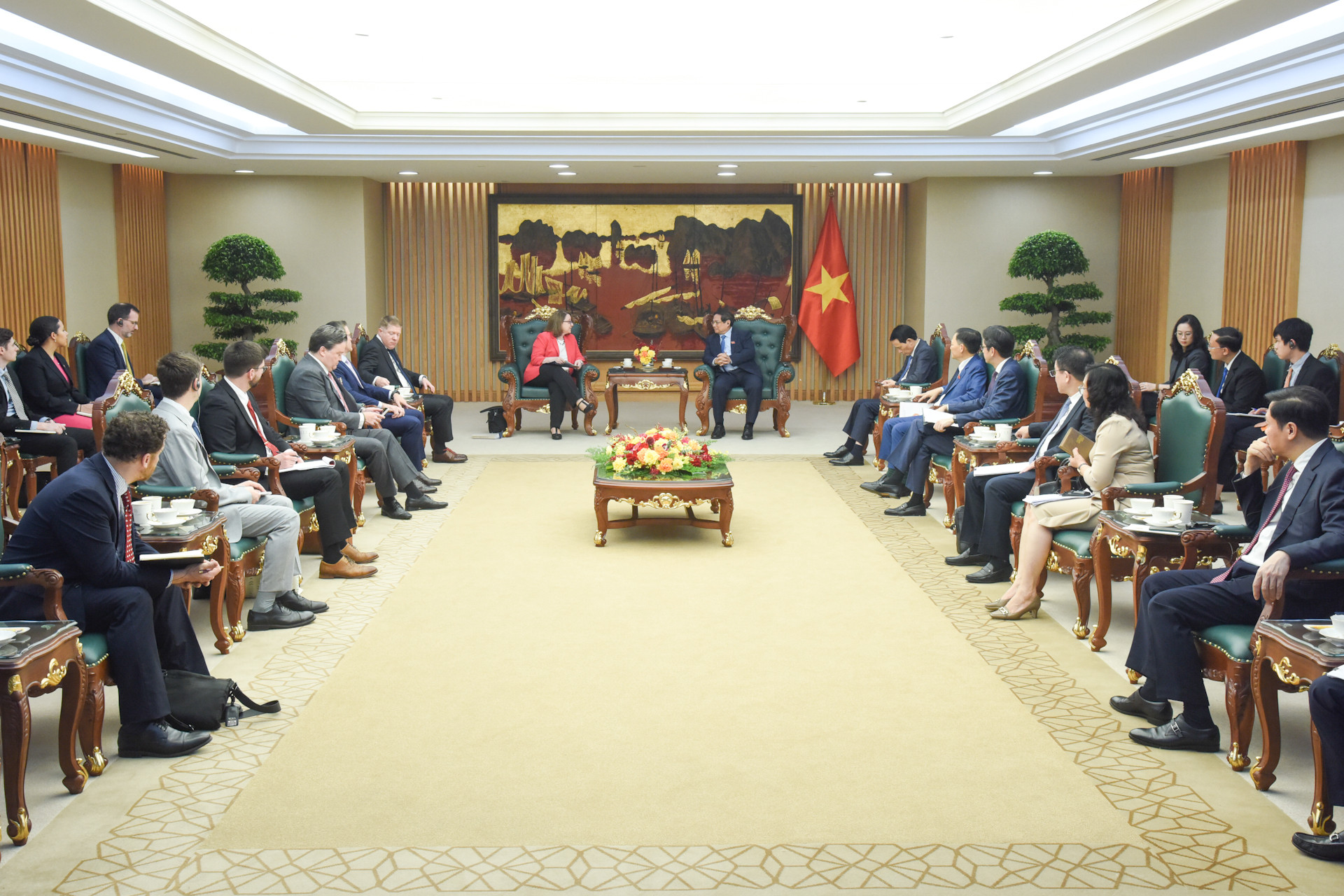 Quang cảnh buổi tiếp.