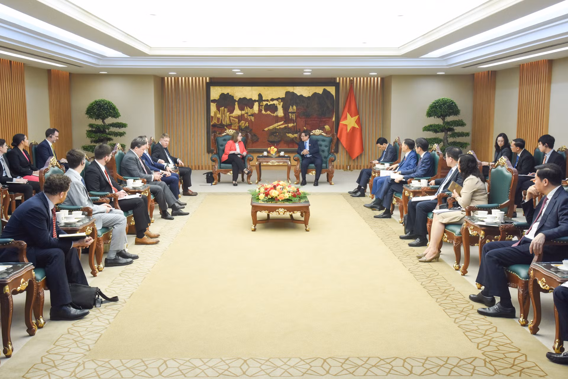 Quang cảnh buổi tiếp.