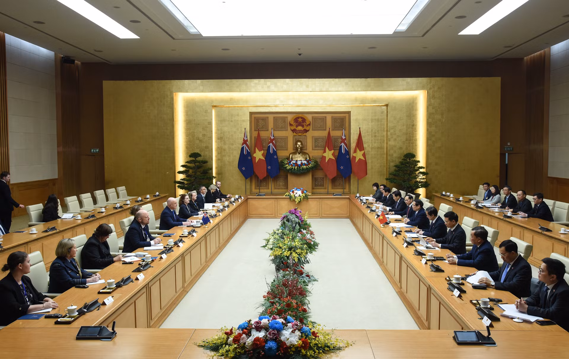 Quang cảnh hội đàm.