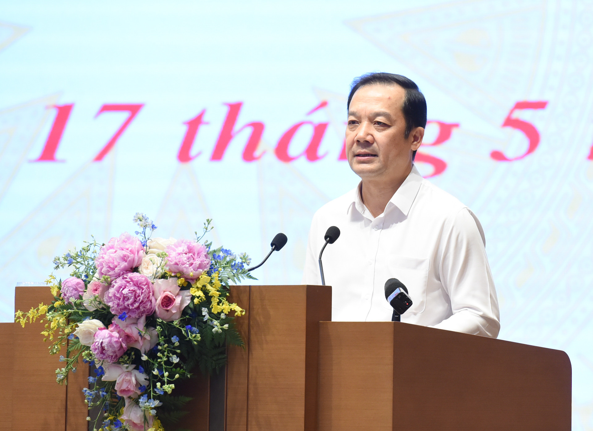 Thứ trưởng Khoa học và Công nghệ Phạm Đức Long phát biểu.