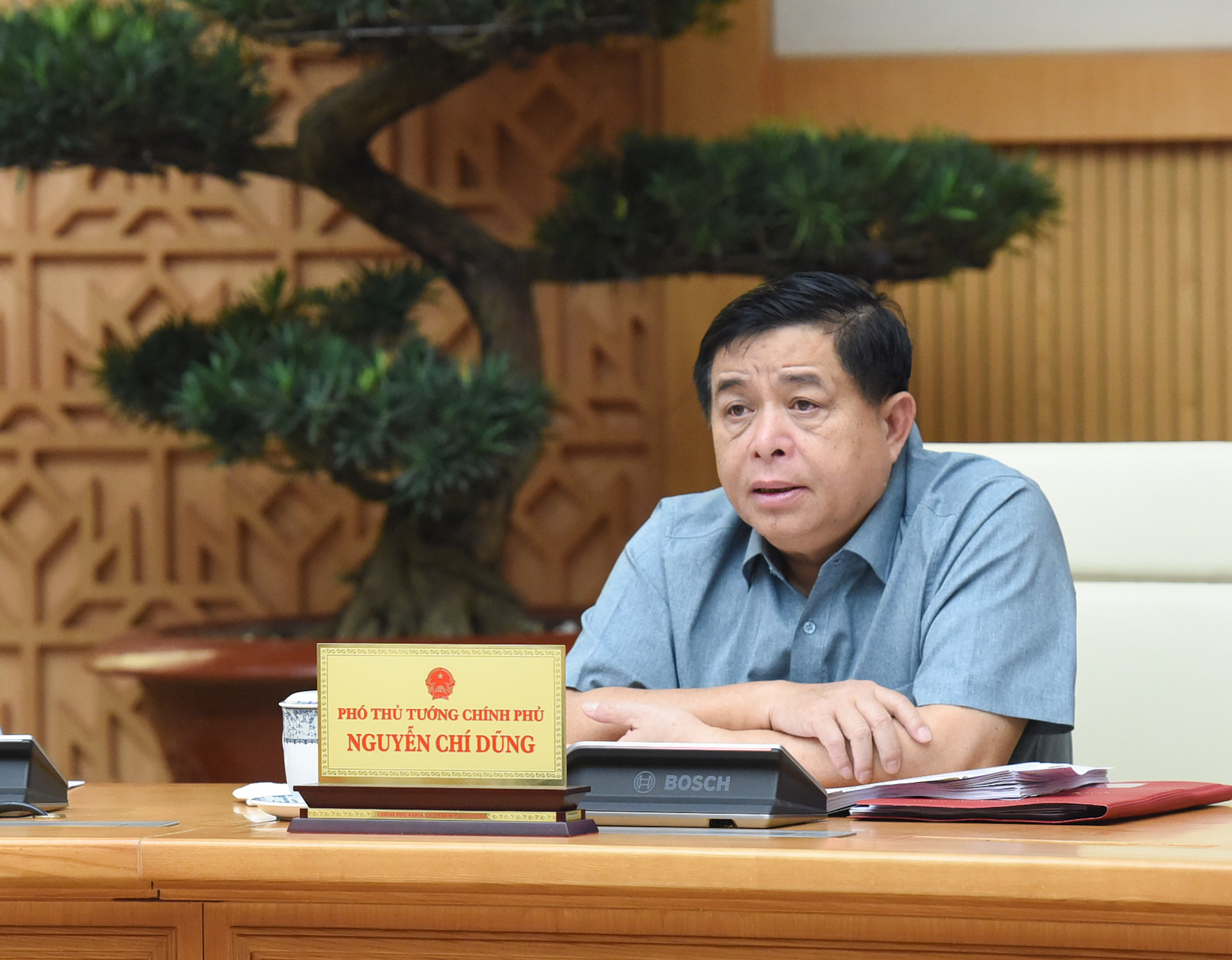 Phó Thủ tướng Nguyễn Chí Dũng phát biểu.