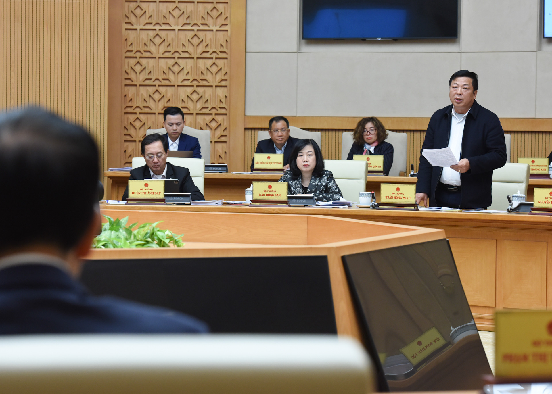 Bộ trưởng Giao thông Trần Hồng Minh phát biểu.