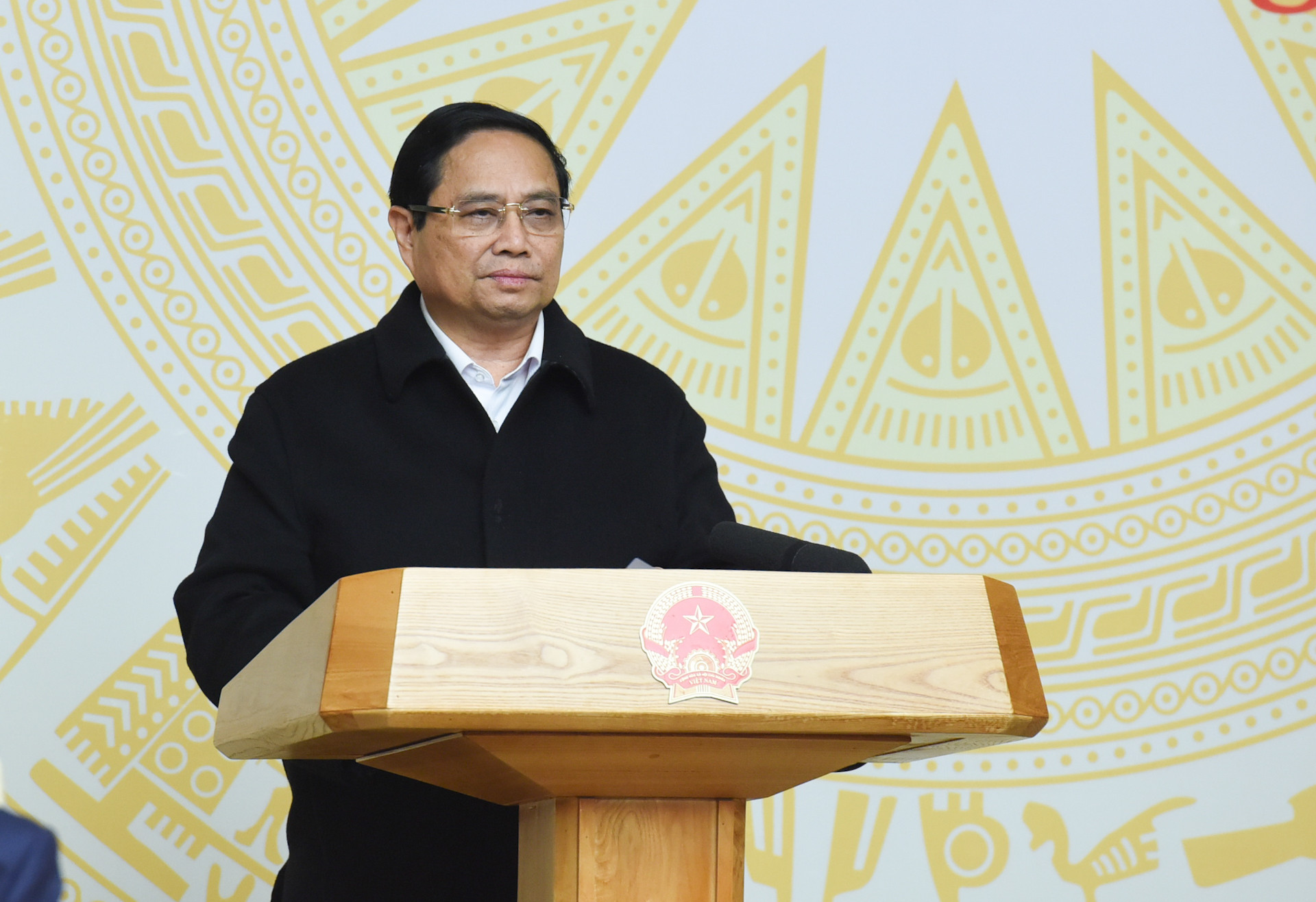 Thủ tướng Phạm Minh Chính phát biểu khai mạc phiên họp.