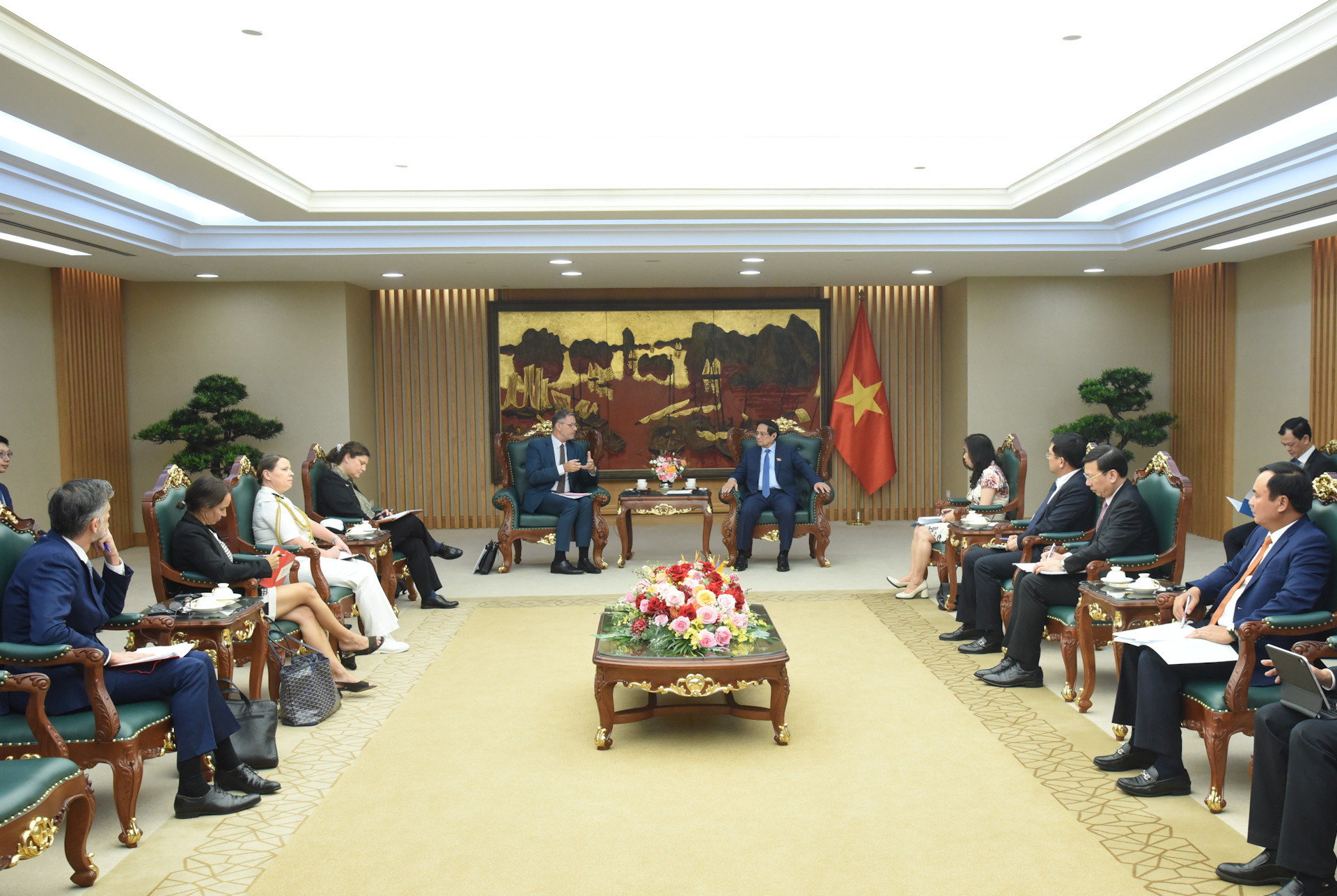 Quang cảnh buổi tiếp.