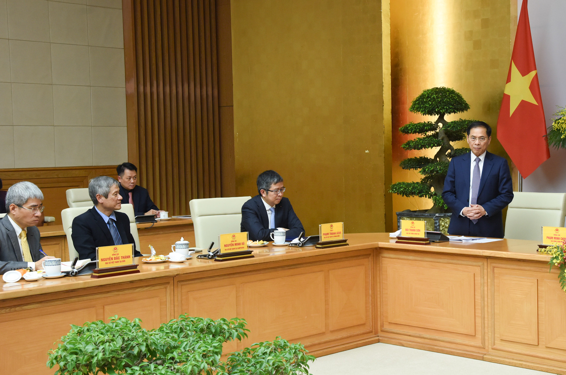 Phó Thủ tướng Bùi Thanh Sơn phát biểu.