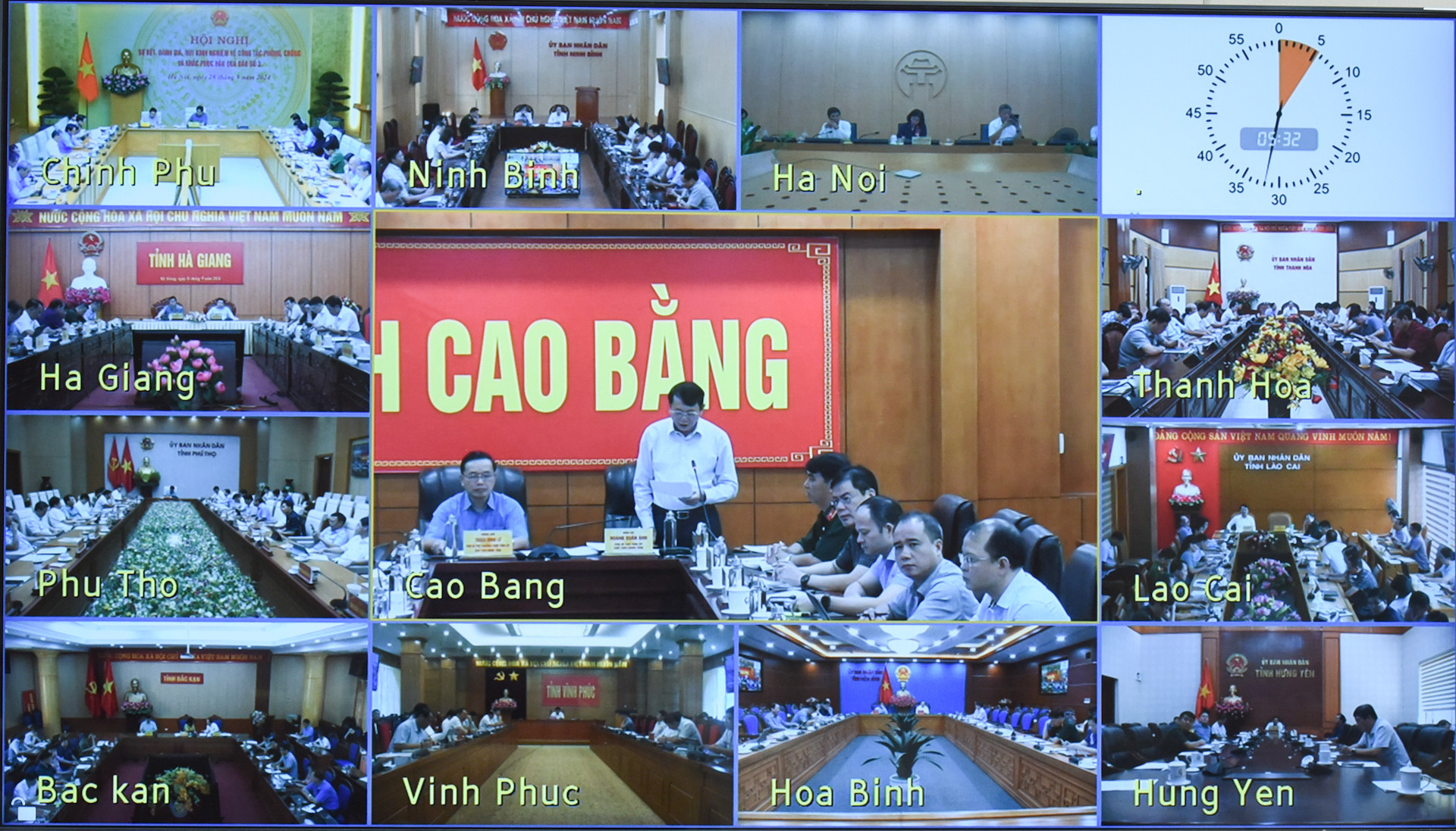 Lãnh đạo các tỉnh, thành phố bị thiệt hại nặng nề do bão số 3 phát biểu.