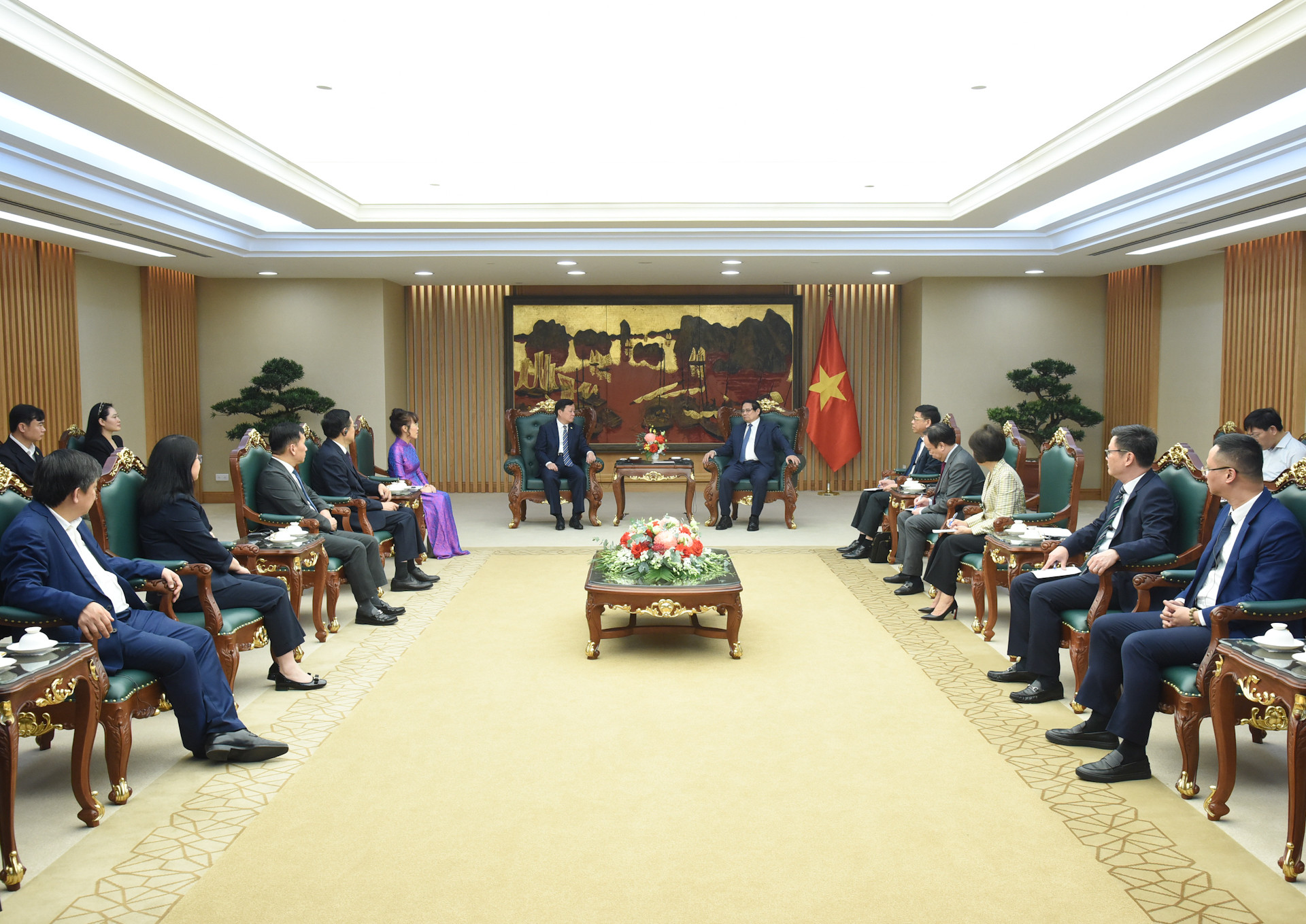 Quang cảnh buổi tiếp.