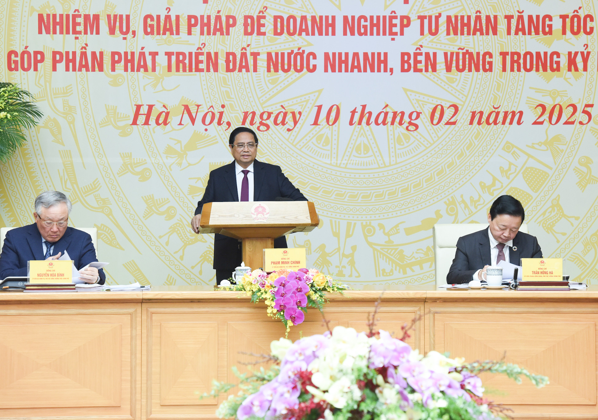 Thủ tướng Phạm Minh Chính phát biểu khai mạc hội nghị.