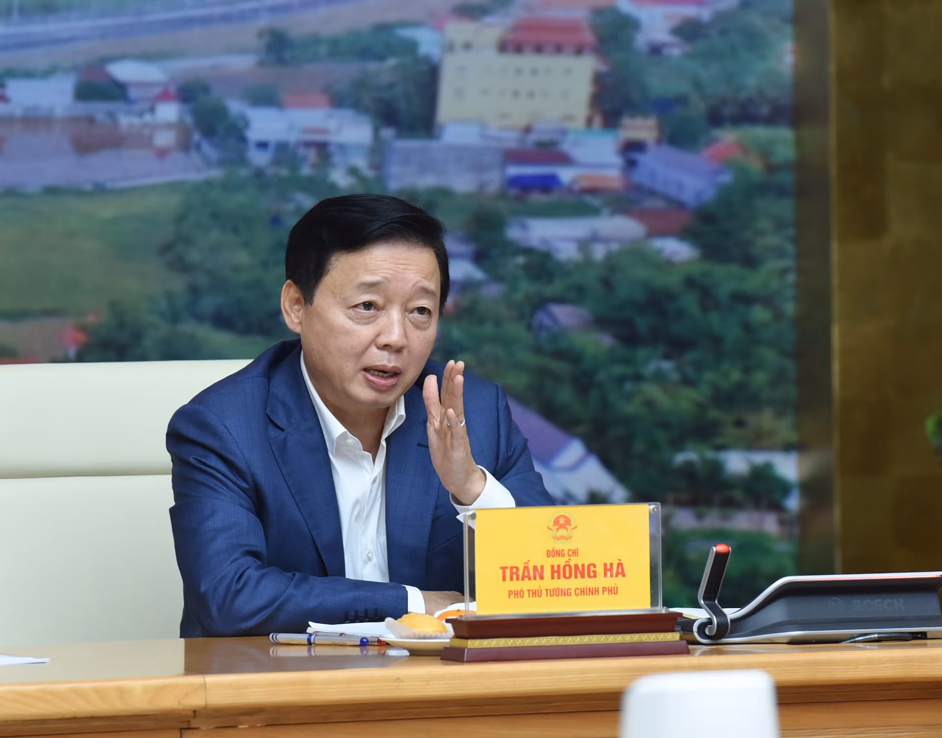Phó Thủ tướng Trần Hồng Hà phát biểu tại phiên họp.