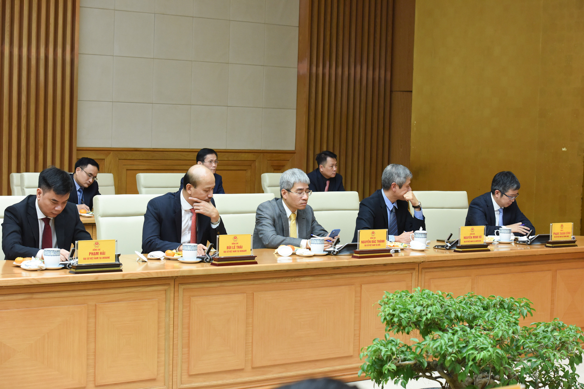 Trưởng Cơ quan đại diện Việt Nam ở các nước tại buổi gặp mặt.