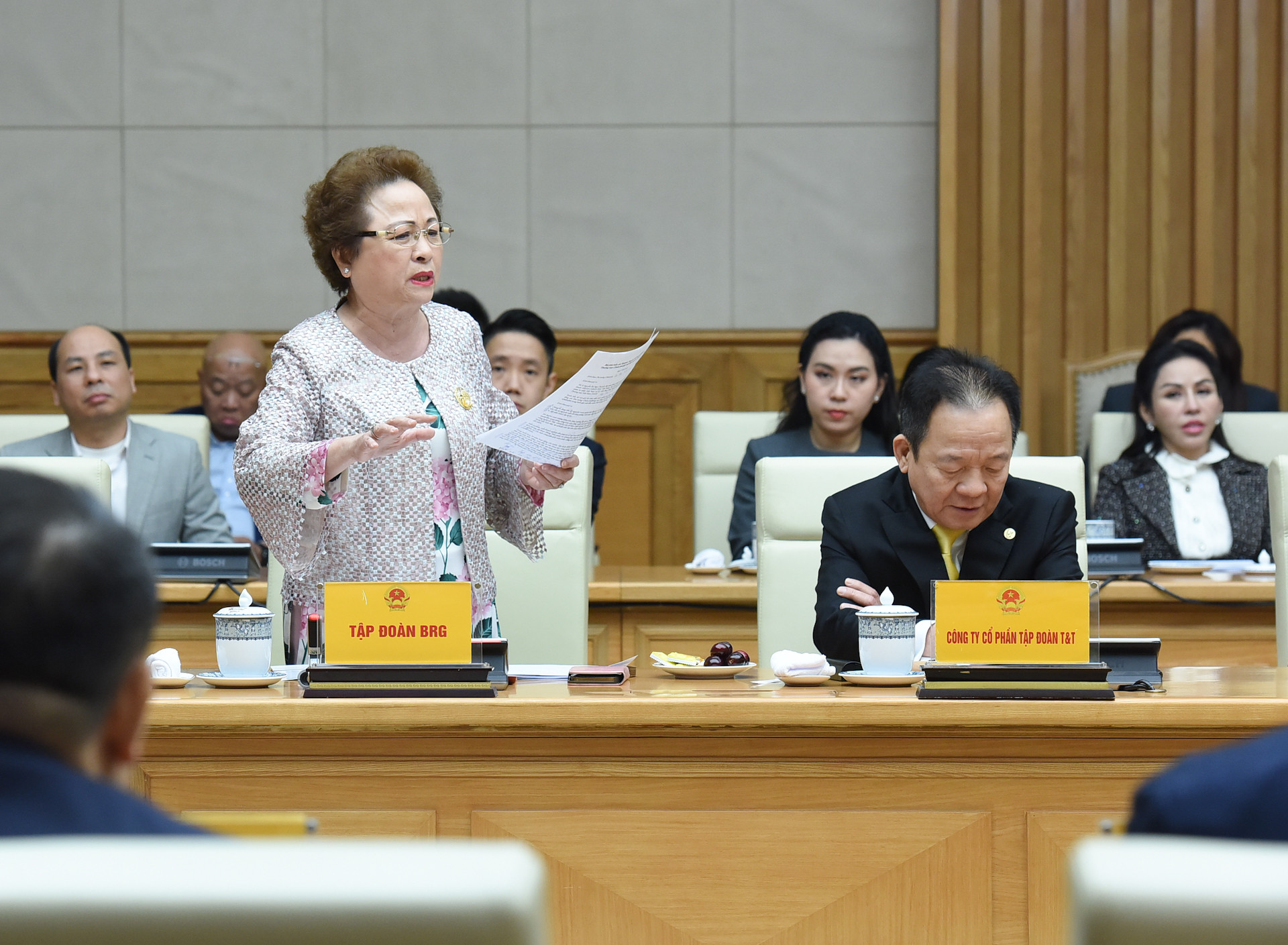 Bà Nguyễn Thị Nga, Chủ tịch Tập đoàn BRG cho biết: "Chúng tôi cam kết xây dựng thành phố thông minh Bắc Hà Nội là thành phố trung hòa carbon đầu tiên trên thế giới".