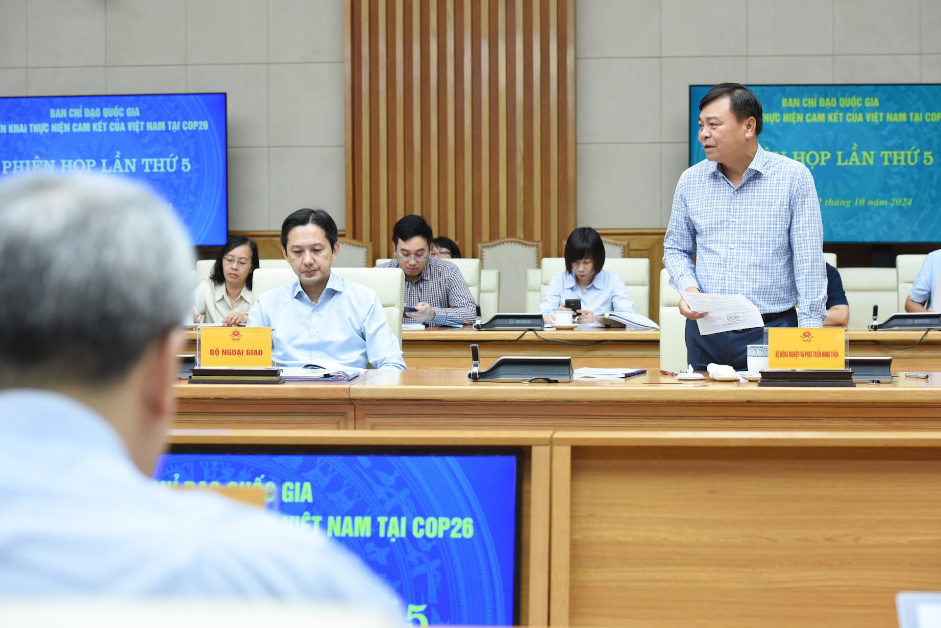 Đại diện lãnh đạo Bộ Nông nghiệp và Phát triển Nông thôn phát biểu.