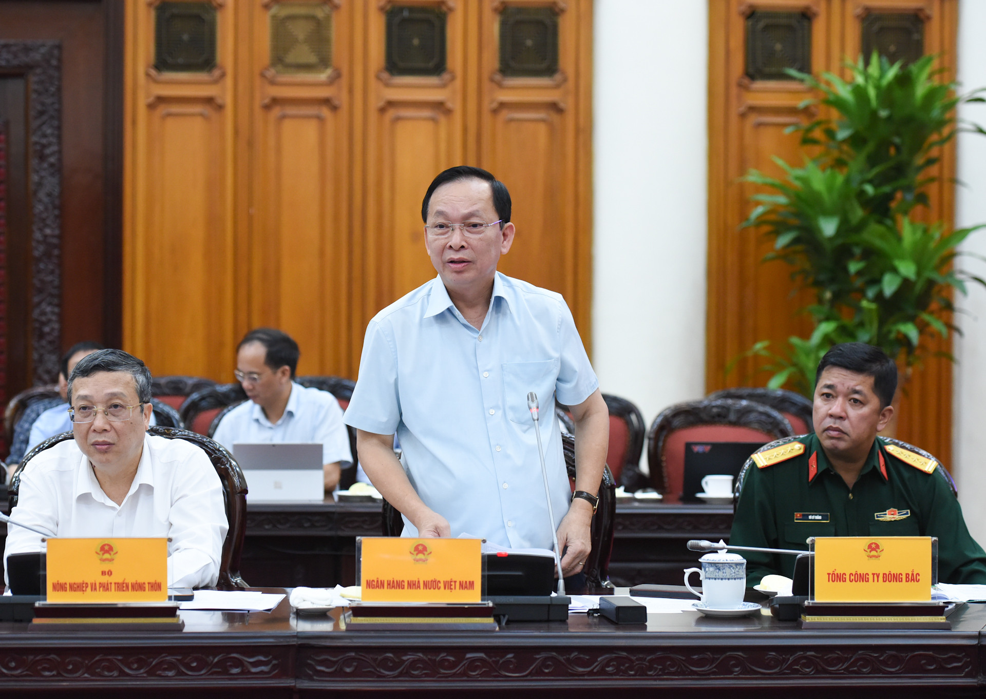 Đại diện lãnh đạo Ngân hàng Nhà nước Việt Nam phát biểu. Đại diện lãnh đạo Ngân hàng Nhà nước Việt Nam phát biểu.