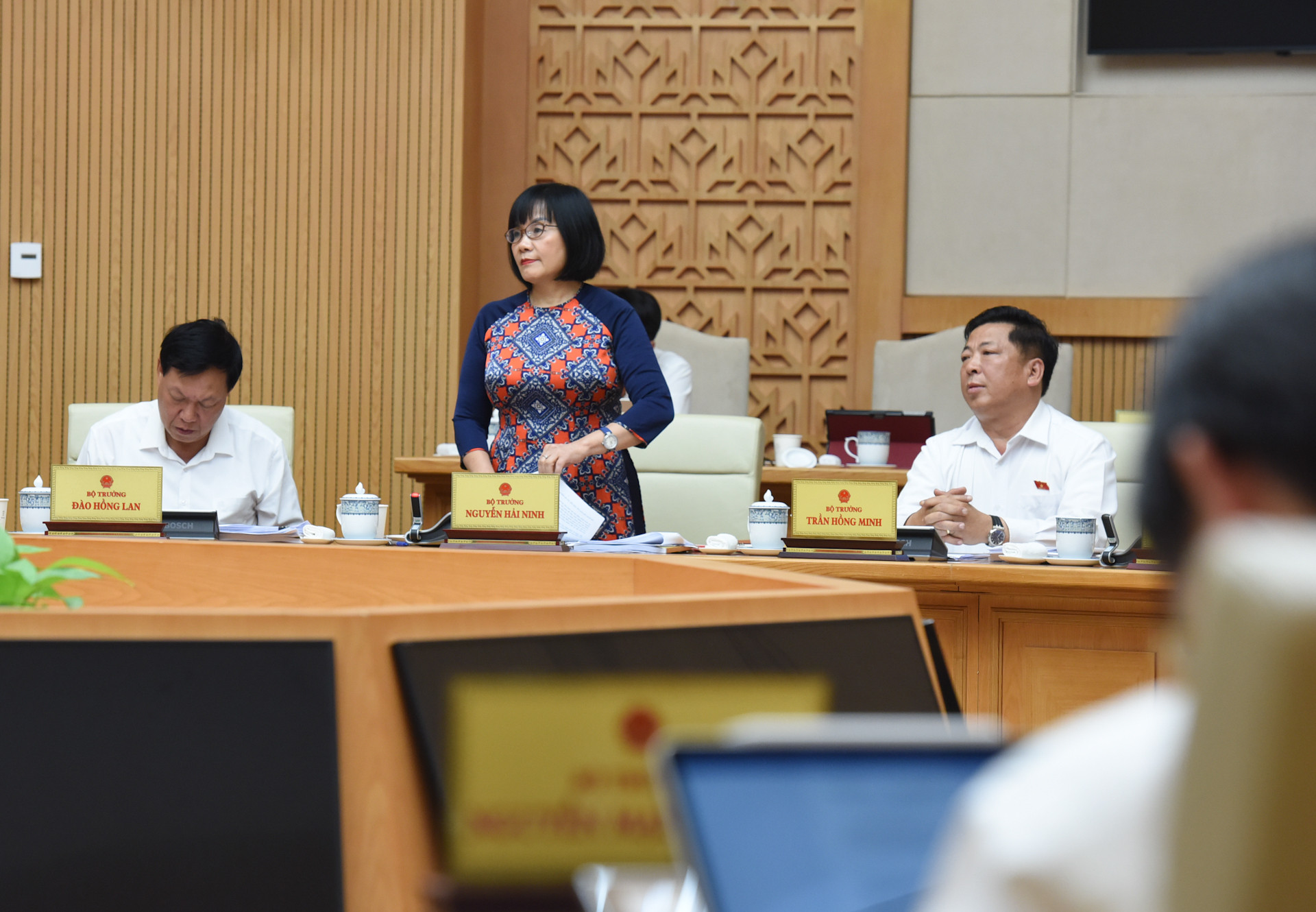 [Ảnh] Thủ tướng Phạm Minh Chính chủ trì cuộc họp Chính phủ chuyên đề về việc sắp xếp đơn vị hành chính các cấp ảnh 7