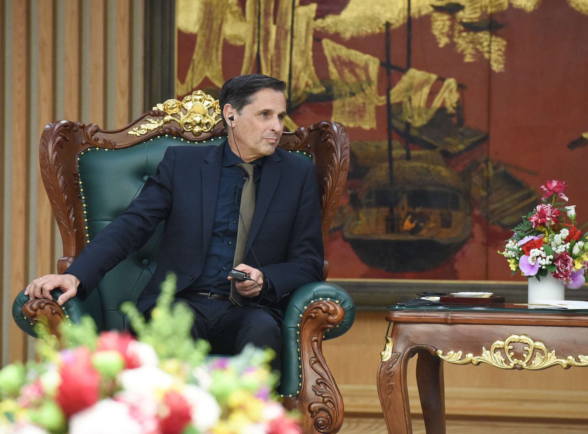 Ông Klaus Zellmer, phát biểu tại buổi tiếp.