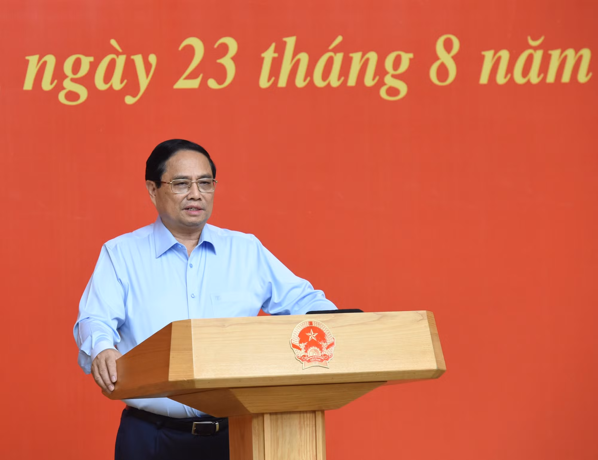 Thủ tướng Phạm Minh Chính, Trưởng Tiểu ban kinh tế -xã hội Đại hội XIV của Đảng chủ trì Phiên họp thứ ba của Tiểu ban.