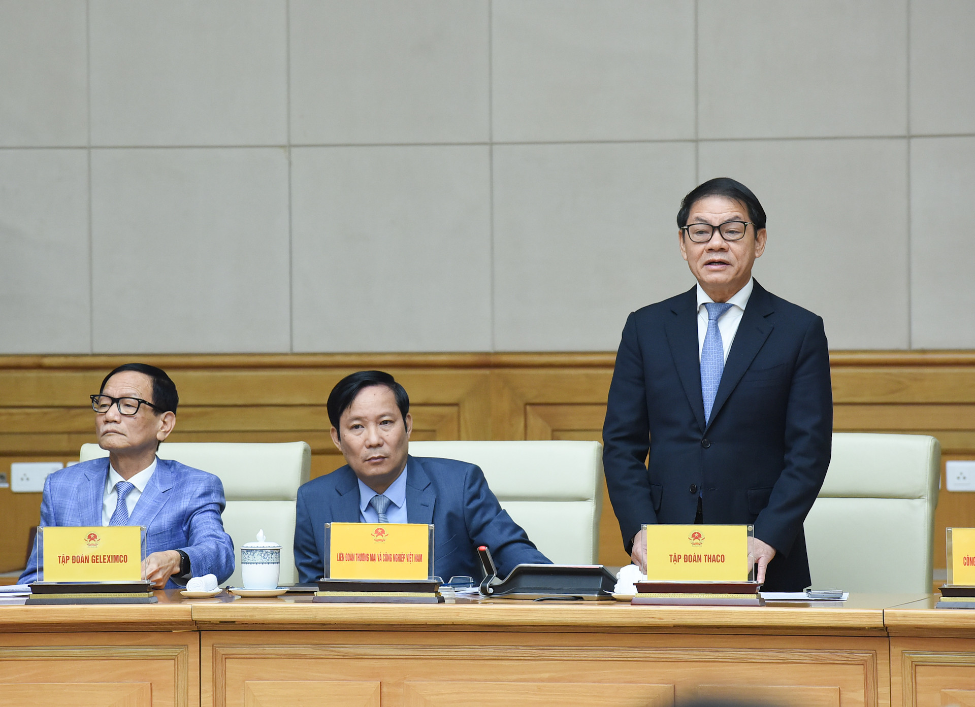 Ông Trần Bá Dương, Chủ tịch THACO phát biểu tại Hội nghị.