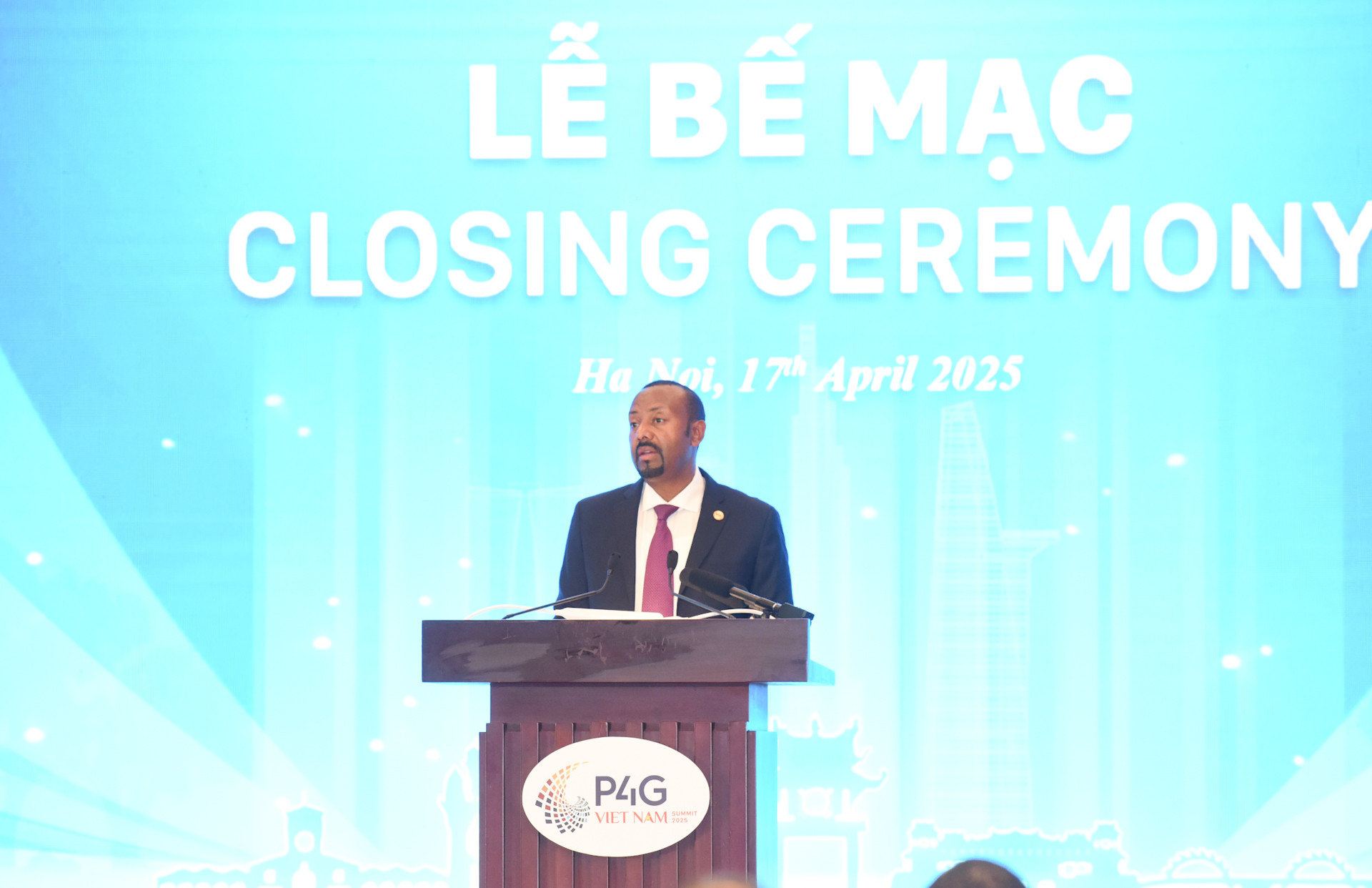 Thủ tướng Ethiopia Abiy Ahmed Ali phát biểu.