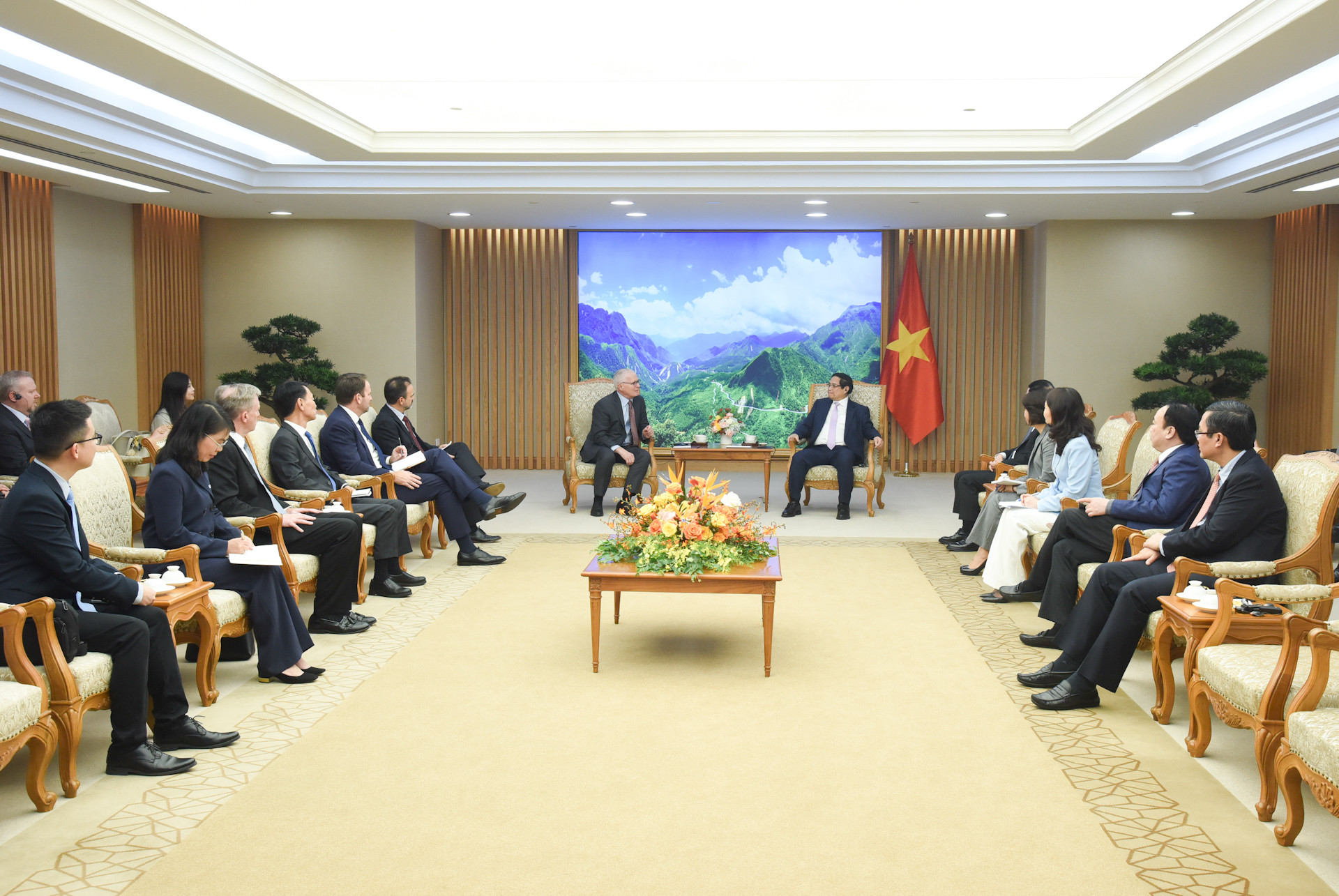 Quang cảnh buổi tiếp.