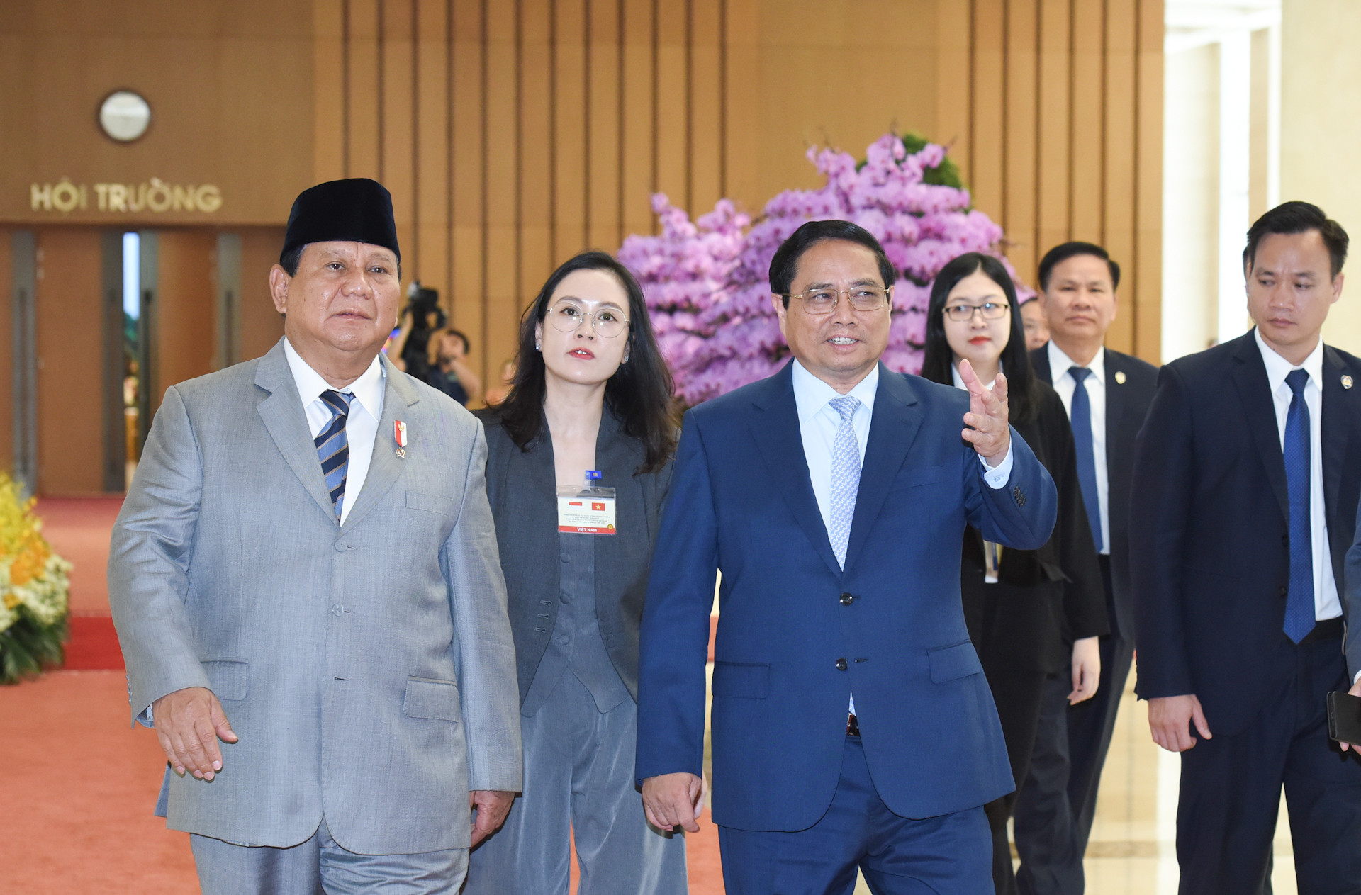 Thủ tướng Phạm Minh Chính đón Tổng thống đắc cử Indonesia Prabowo Subianto thăm, làm việc tại Việt Nam.