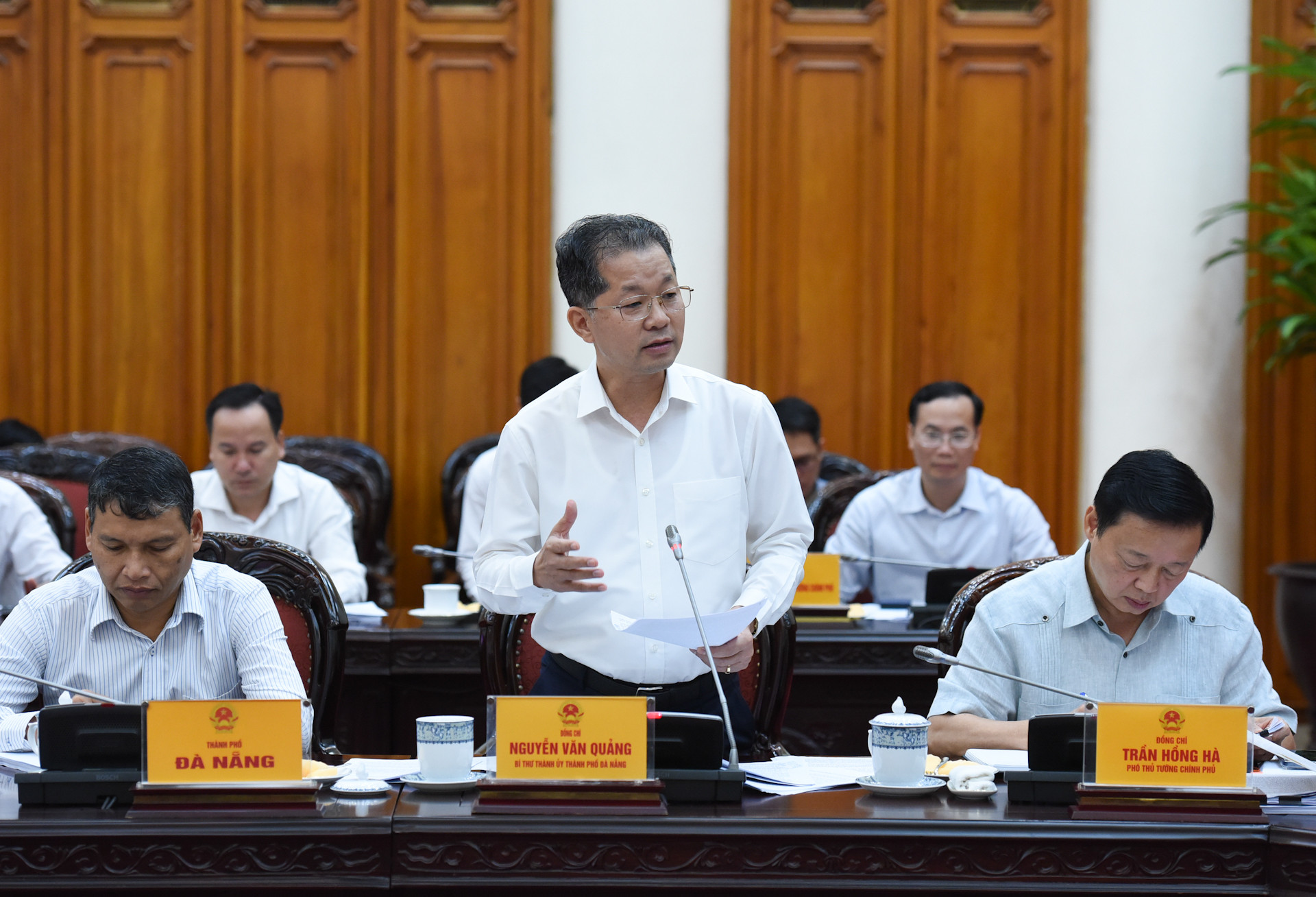 Bí thư Thành ủy thành phố Đà Nẵng Nguyễn Văn Quảng phát biểu. Bí thư Thành ủy thành phố Đà Nẵng Nguyễn Văn Quảng phát biểu.