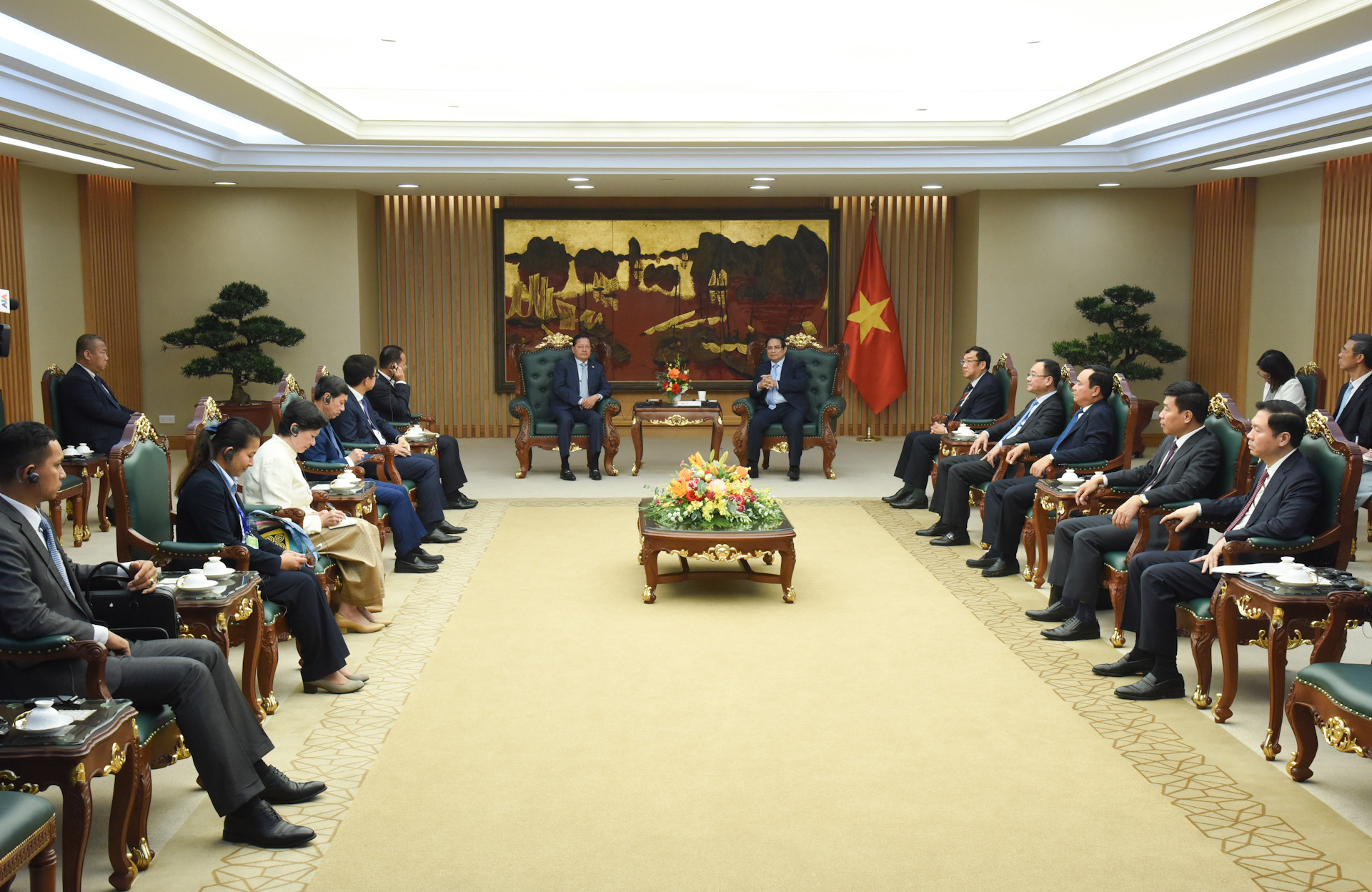 Quang cảnh buổi tiếp.