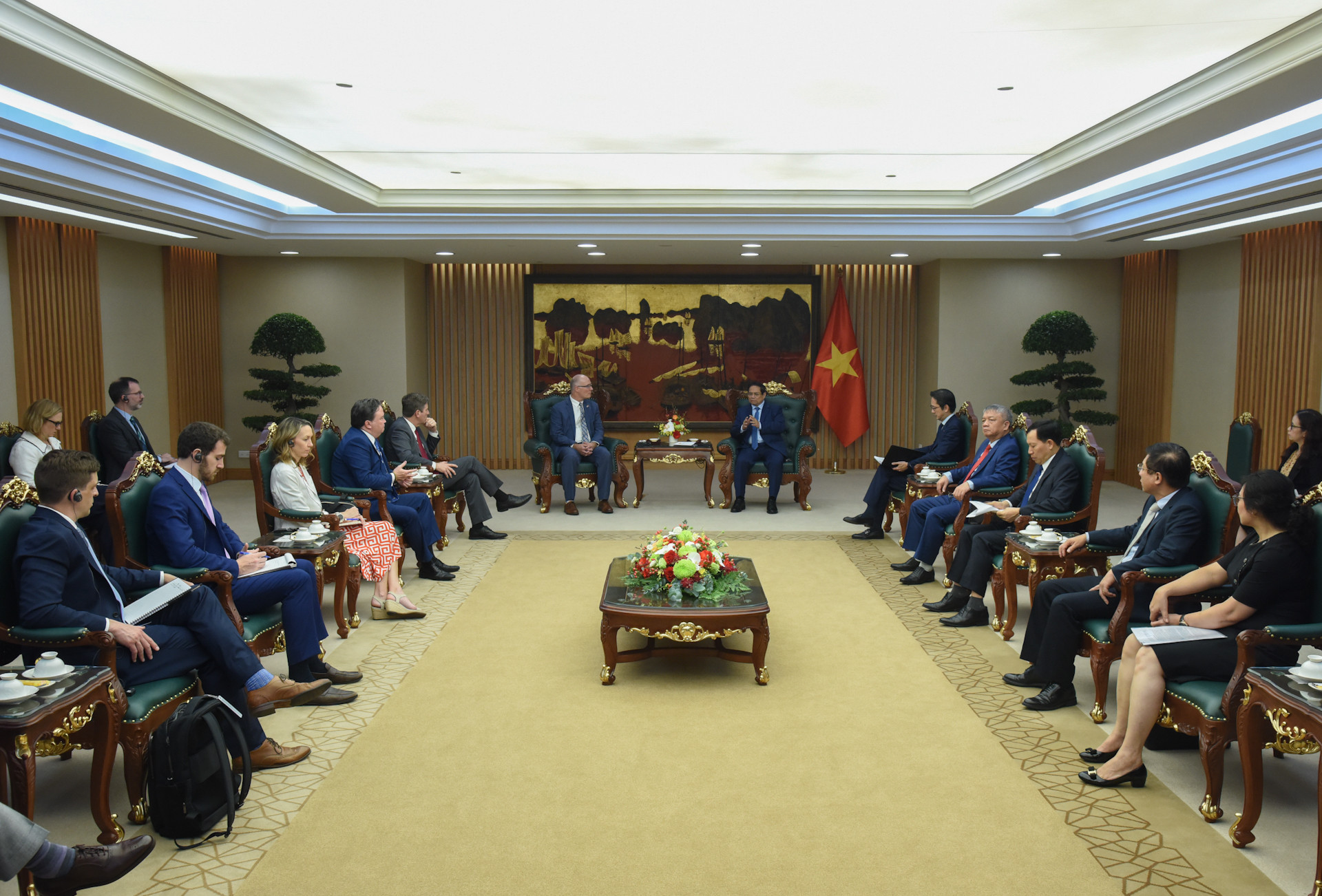 Quang cảnh buổi tiếp.