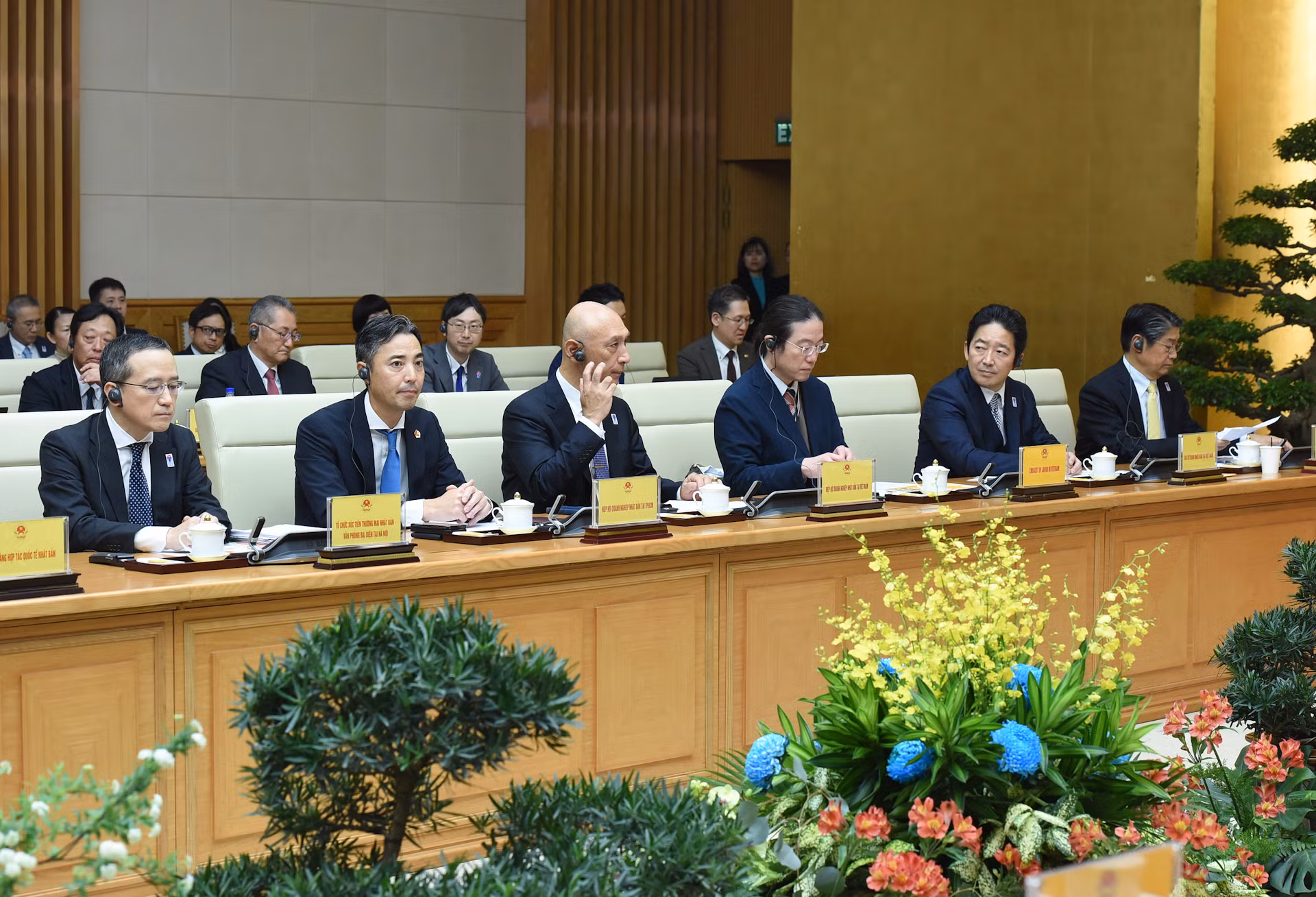 Đại diện lãnh đạo các doanh nghiệp Nhật Bản tham dự toạ đàm.