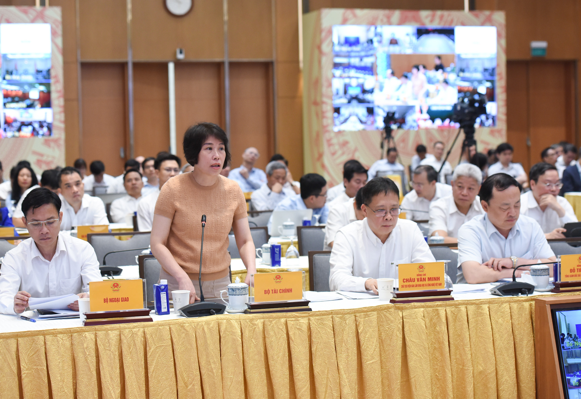 Thứ trưởng Tài chính Nguyễn Thị Bích Ngọc phát biểu.