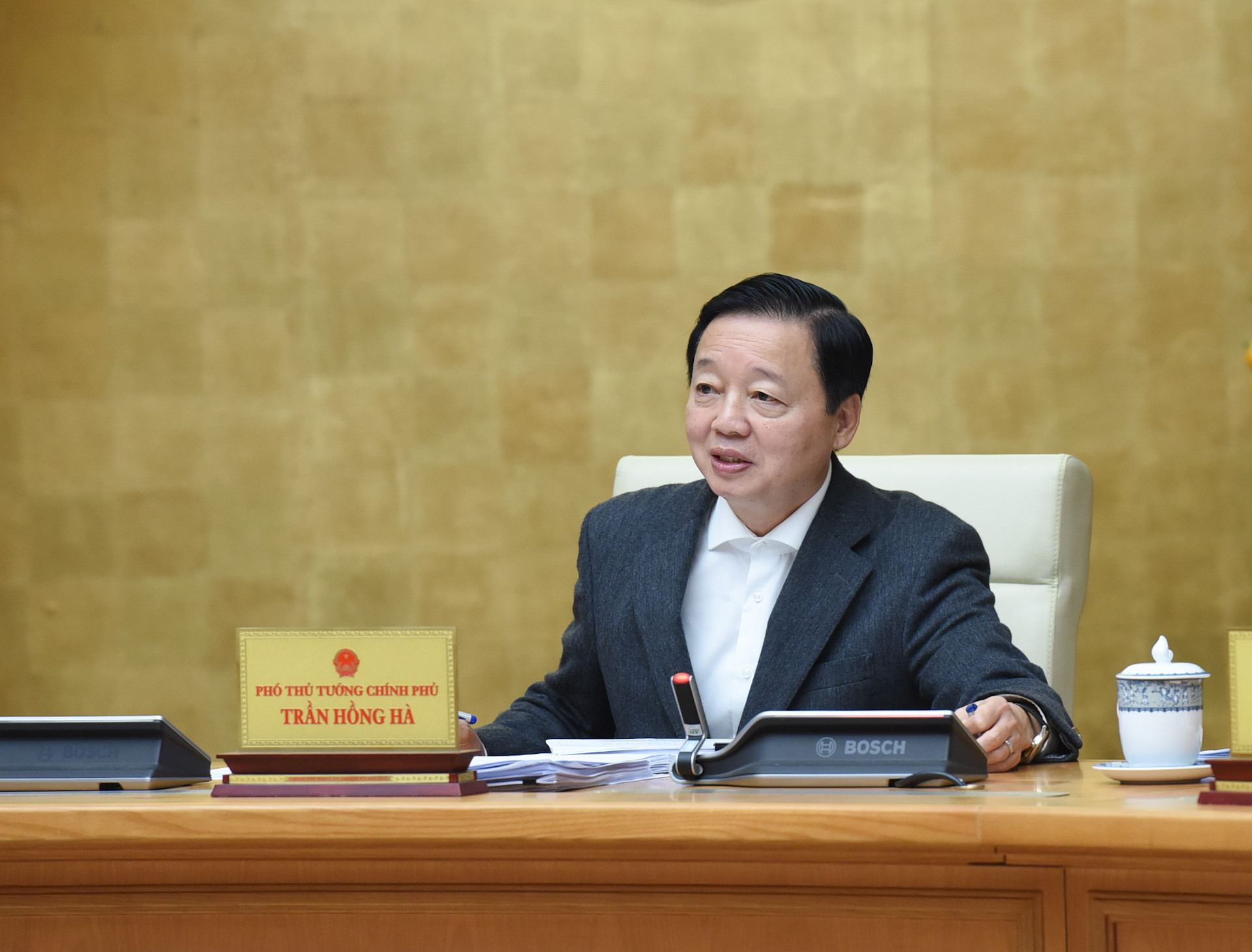 Phó Thủ tướng Trần Hồng Hà phát biểu.