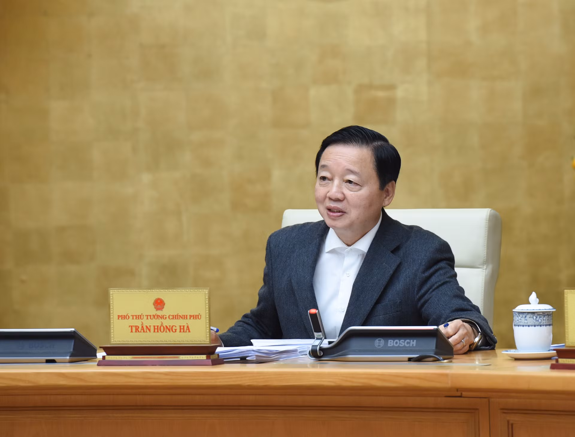 Phó Thủ tướng Trần Hồng Hà phát biểu.