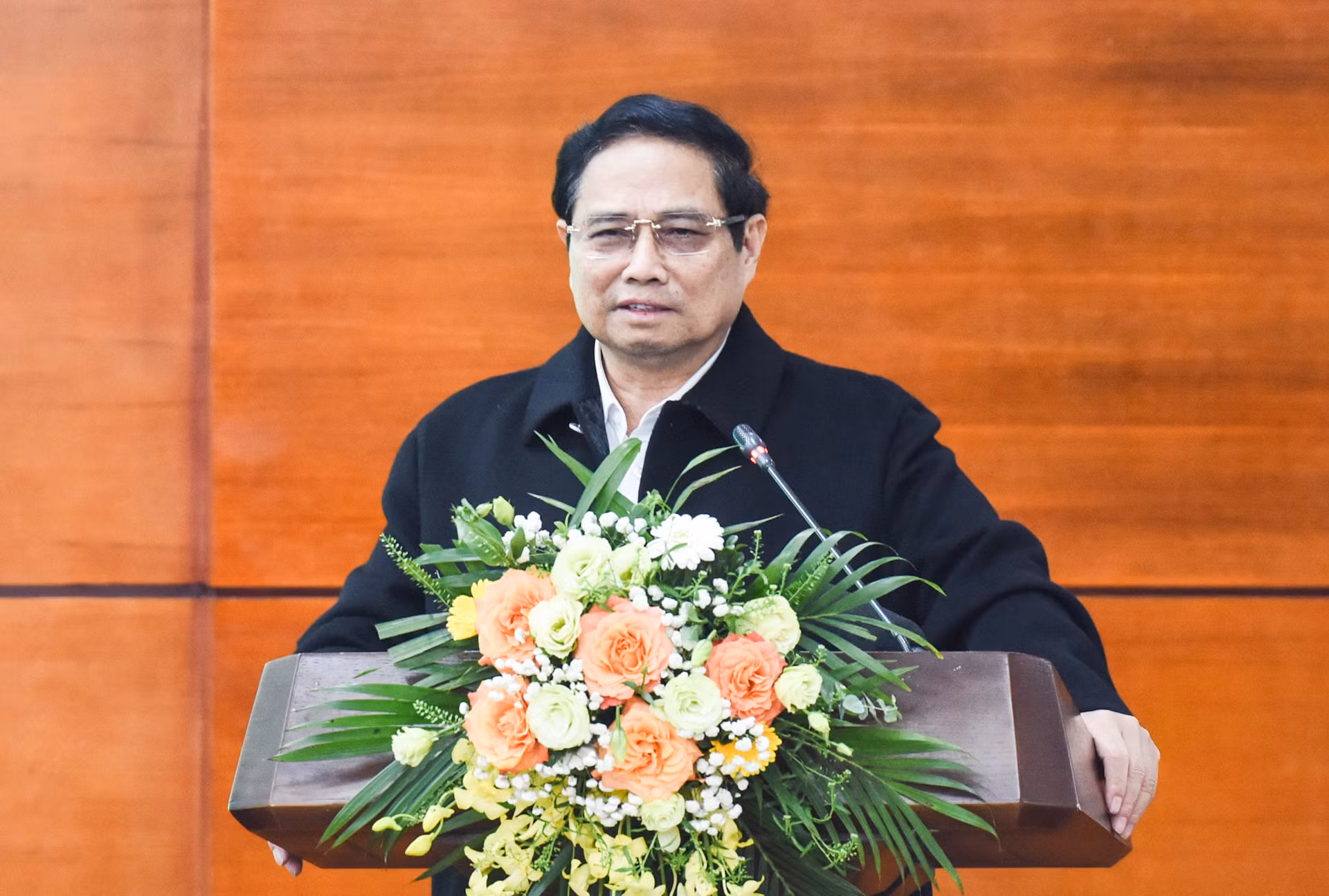 Thủ tướng Phạm Minh Chính phát biểu chỉ đạo Hội nghị triển khai nhiệm vụ ngành nông nghiệp. Thủ tướng Phạm Minh Chính phát biểu chỉ đạo Hội nghị triển khai nhiệm vụ ngành nông nghiệp.