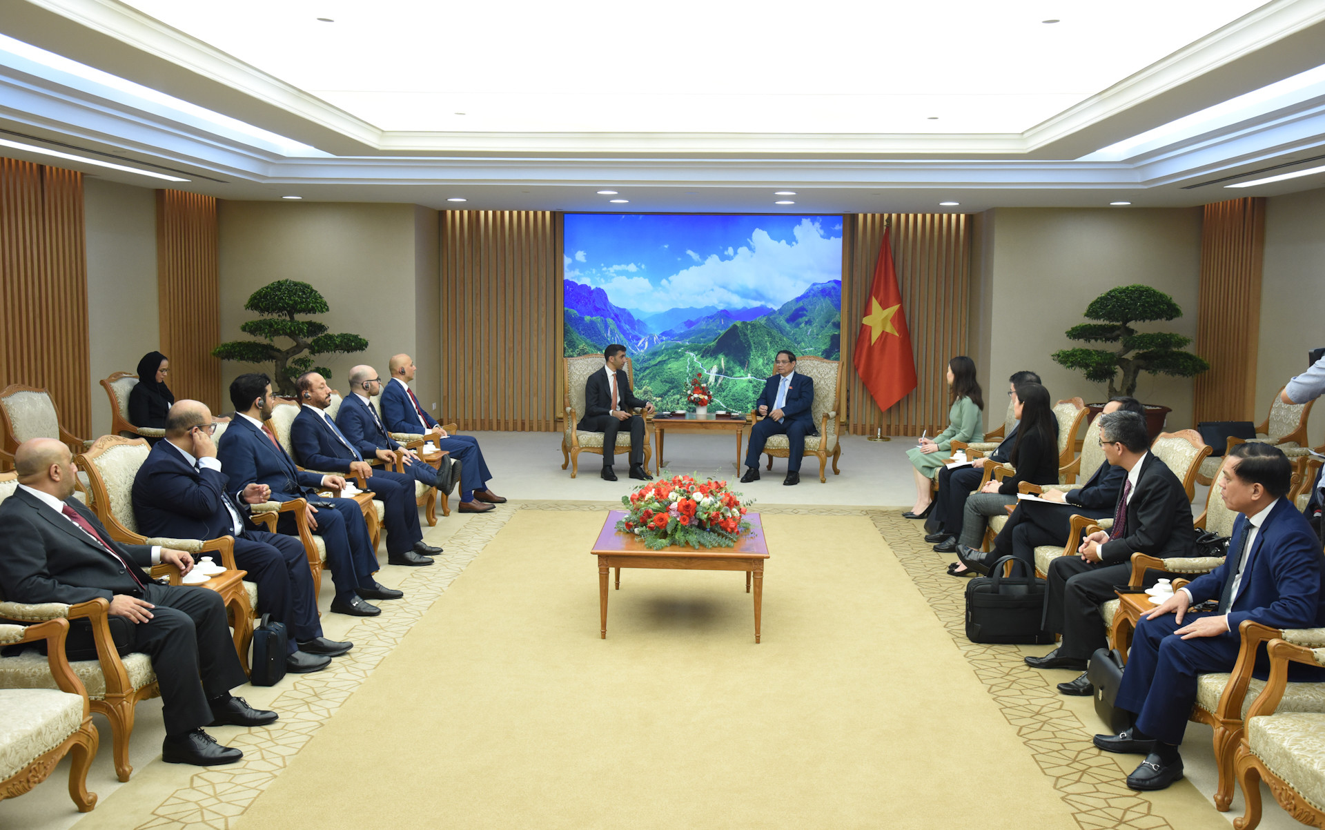 Quang cảnh buổi tiếp.