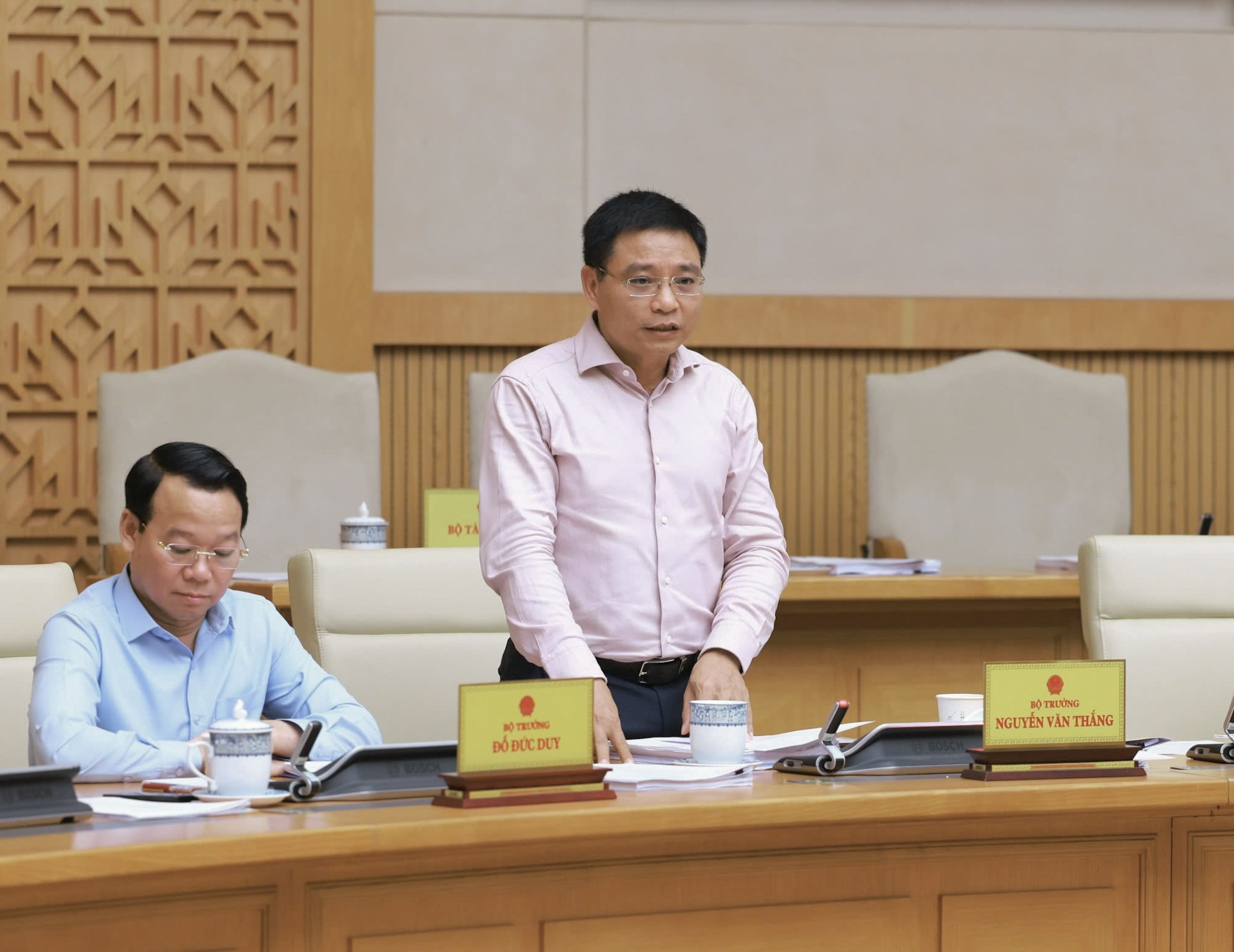 Bộ trưởng Tài chính Nguyễn Văn Thắng phát biểu.