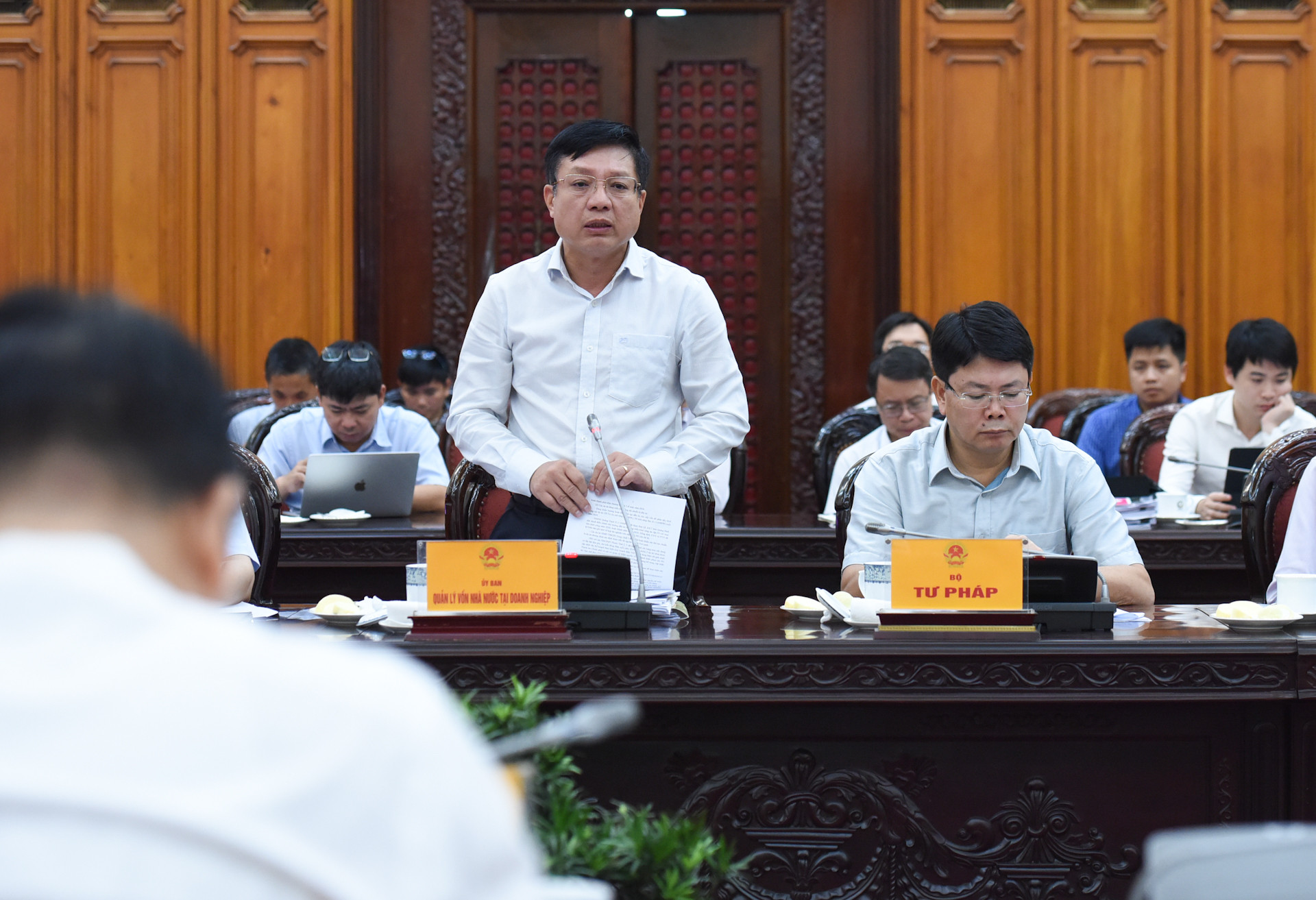 Đại diện lãnh đạo Ủy ban Quản lý vốn Nhà nước phát biểu. Đại diện lãnh đạo Ủy ban Quản lý vốn Nhà nước phát biểu.