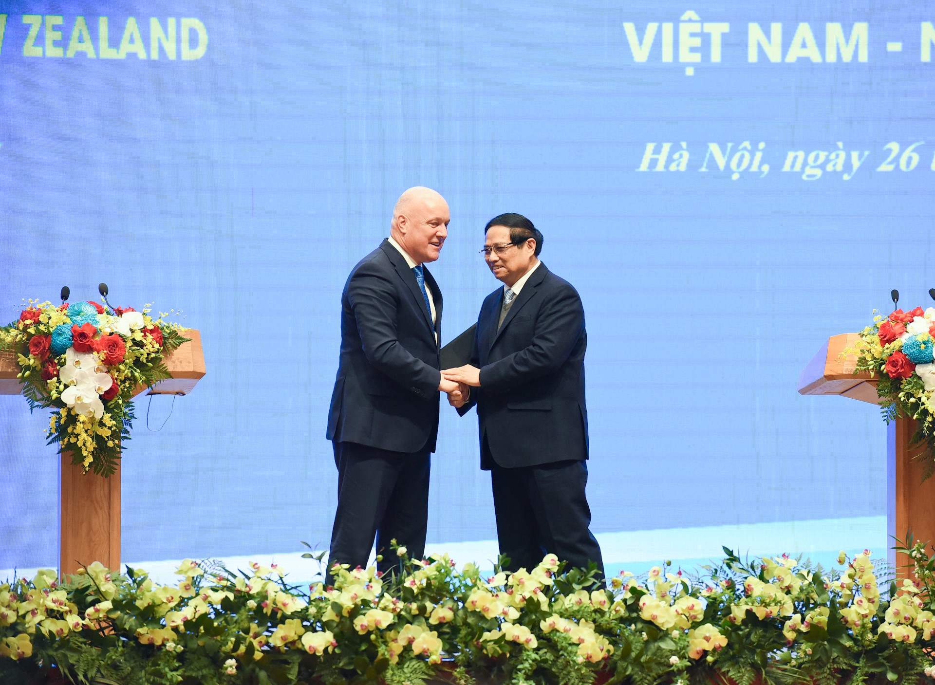 Thủ tướng Christopher Luxon khẳng định New Zealand đang trở nên thân thiết với Việt Nam, ASEAN hơn bao giờ hết và mong muốn thúc đẩy gắn kết giữa nhân dân hai nước.