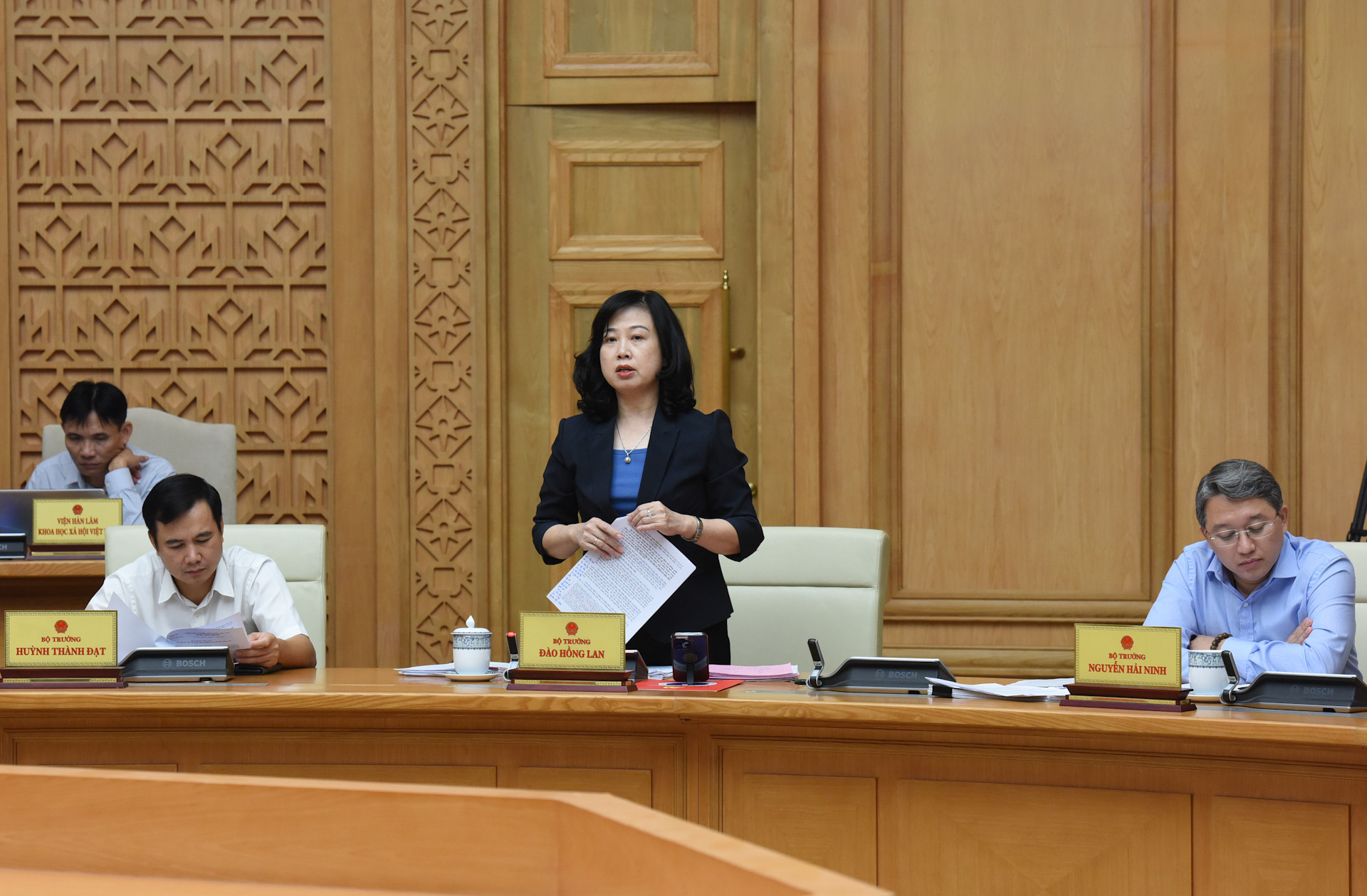 Bộ trưởng Y tế Đào Hồng Lan phát biểu.