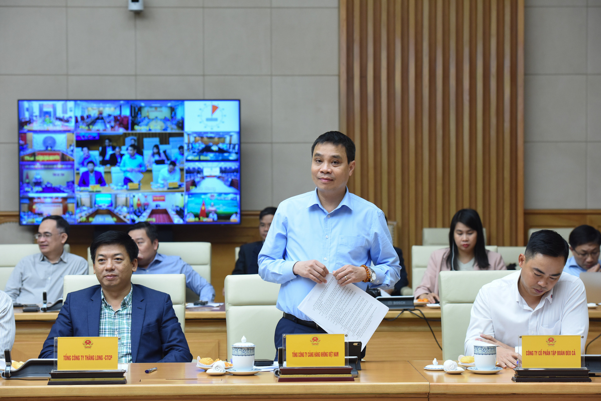 Đại diện lãnh đạo Tổng công ty Hàng không Việt Nam phát biểu. Đại diện lãnh đạo Tổng công ty Hàng không Việt Nam phát biểu.