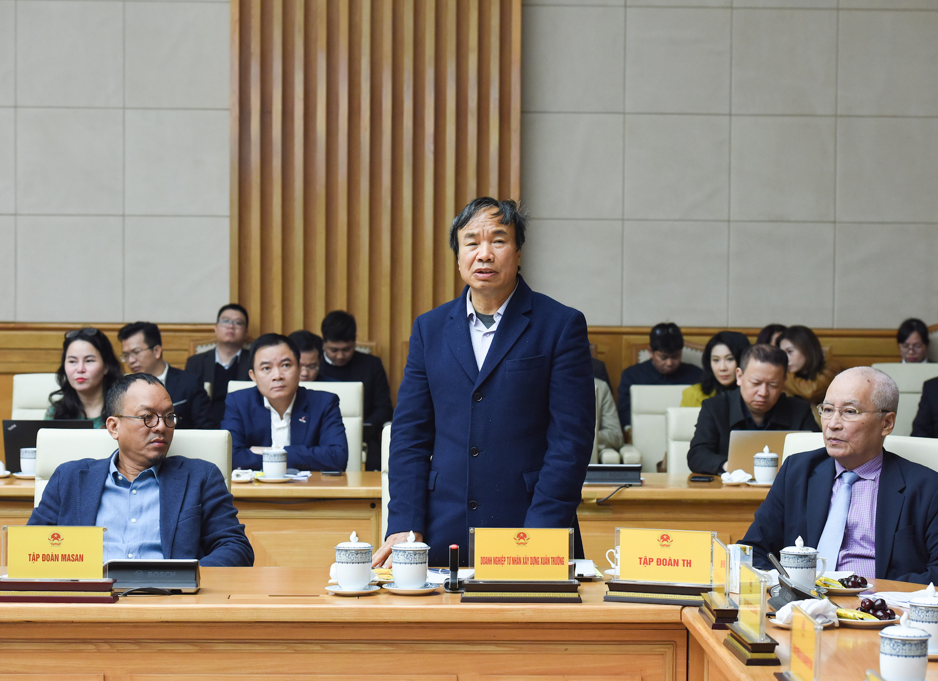 Ông Nguyễn Xuân Trường, Tập đoàn Xuân Trường phát biểu tại hội nghị.