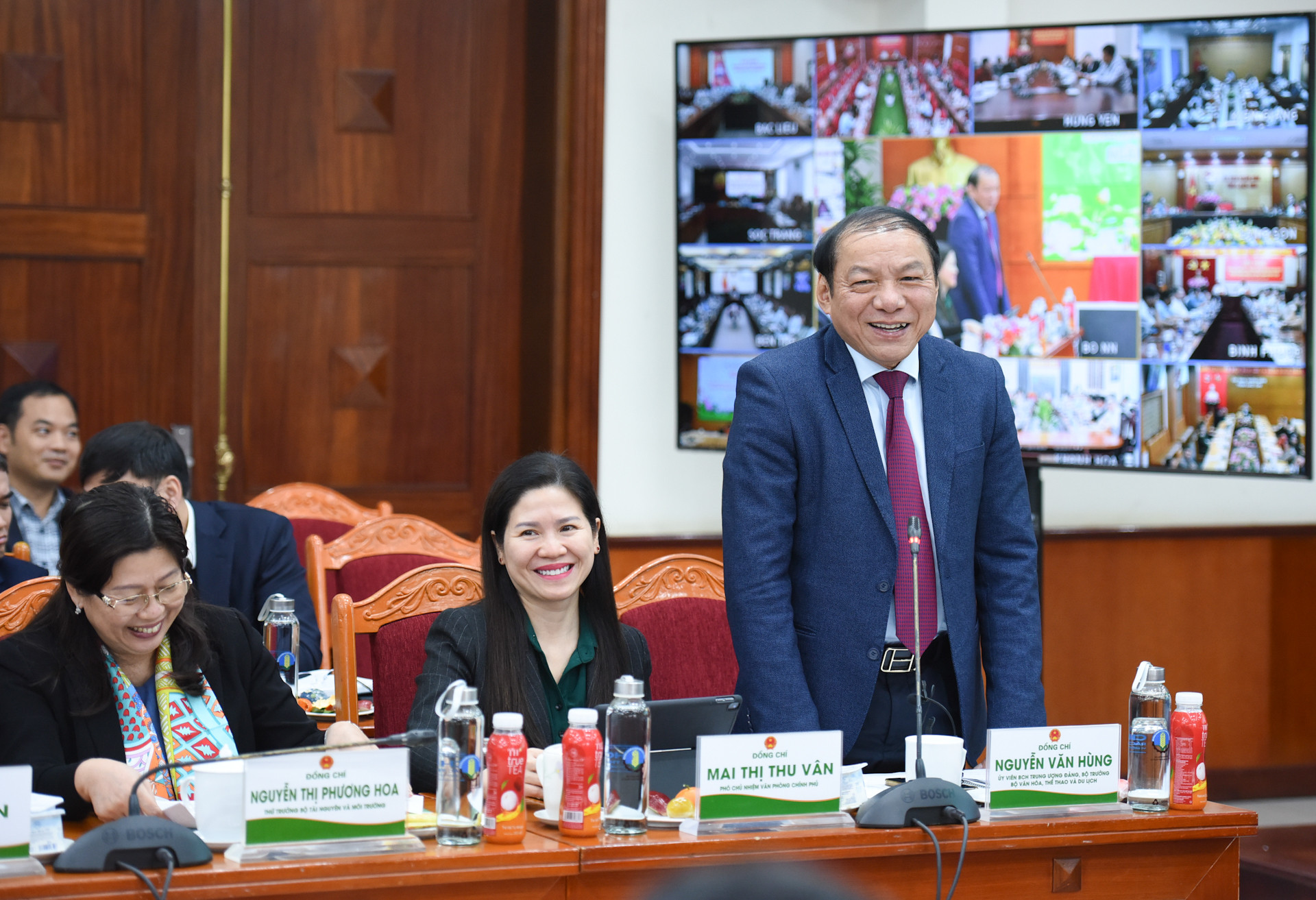 Bộ trưởng Văn hóa, Thể thao và Du lịch Nguyễn Văn Hùng phát biểu.