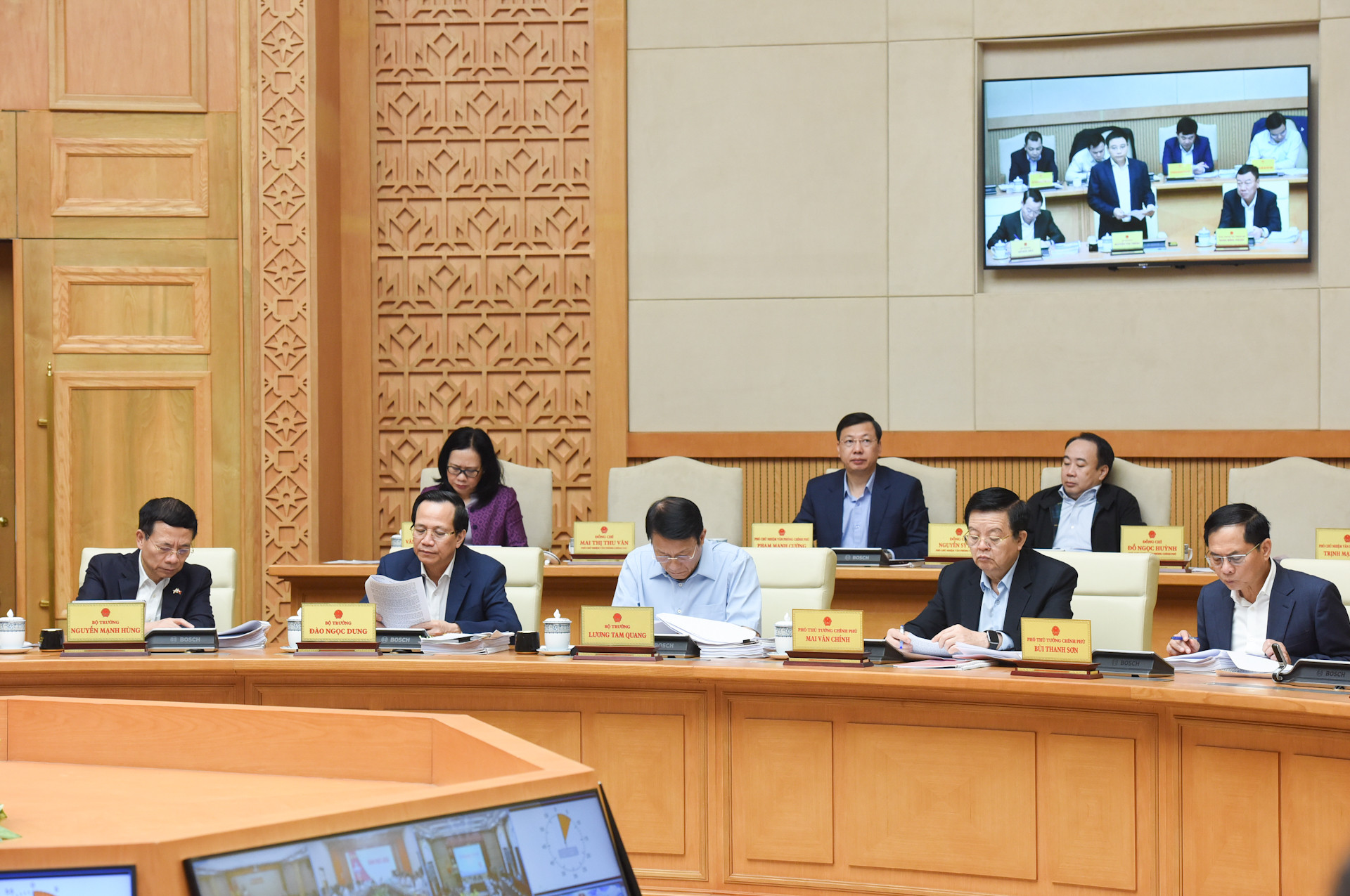 Đại diện các bộ, ngành tham dự Phiên họp.