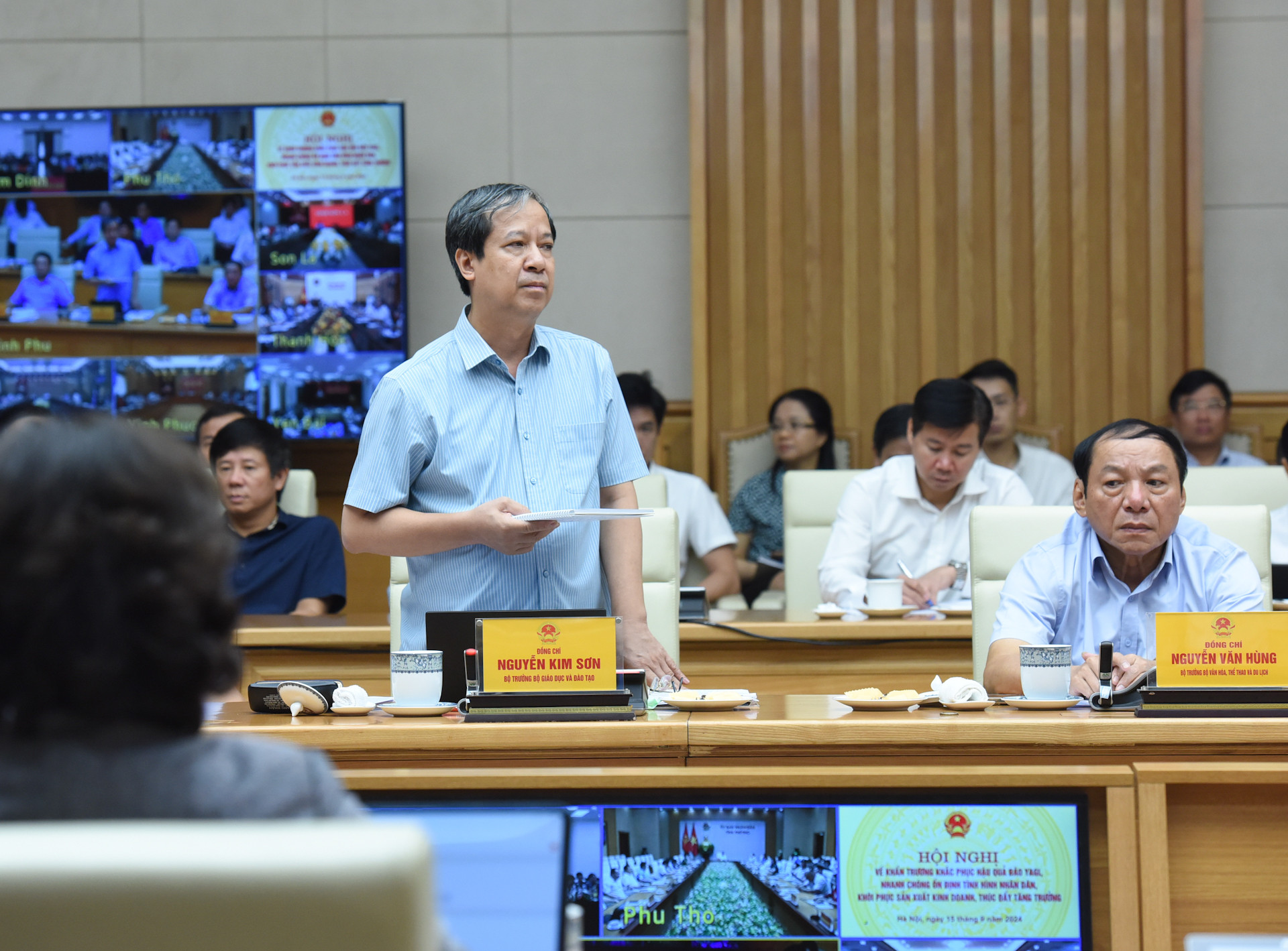 Bộ trưởng Giáo dục và Đào tạo Nguyễn Kim Sơn phát biểu.