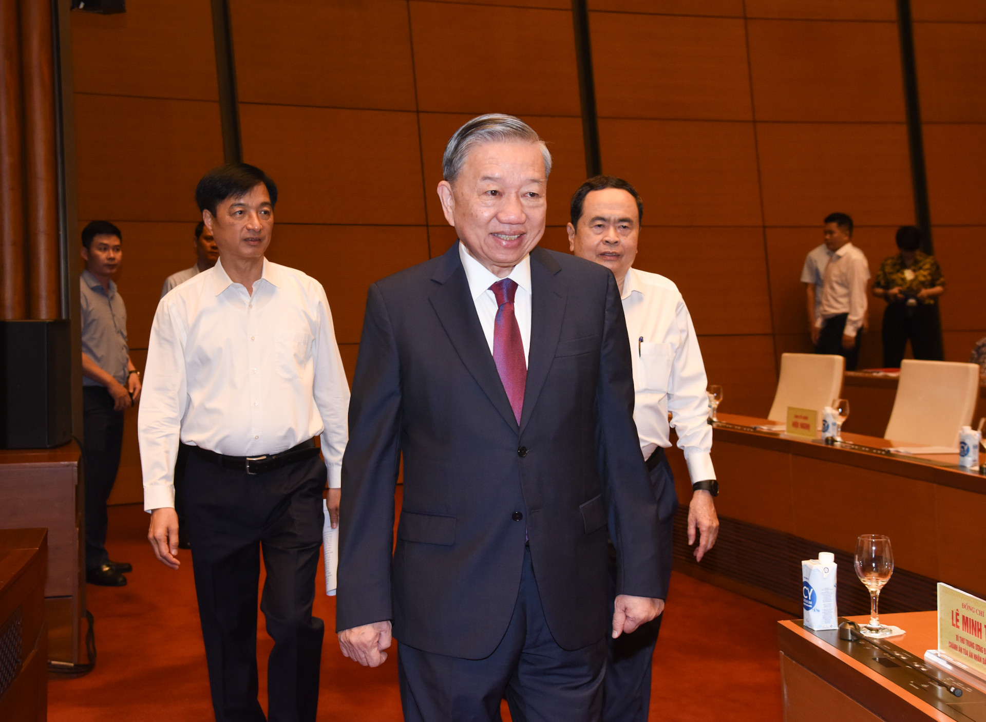 Tổng Bí thư, Chủ tịch nước Tô Lâm dự và chỉ đạo Hội nghị tại điểm cầu Trung ương.