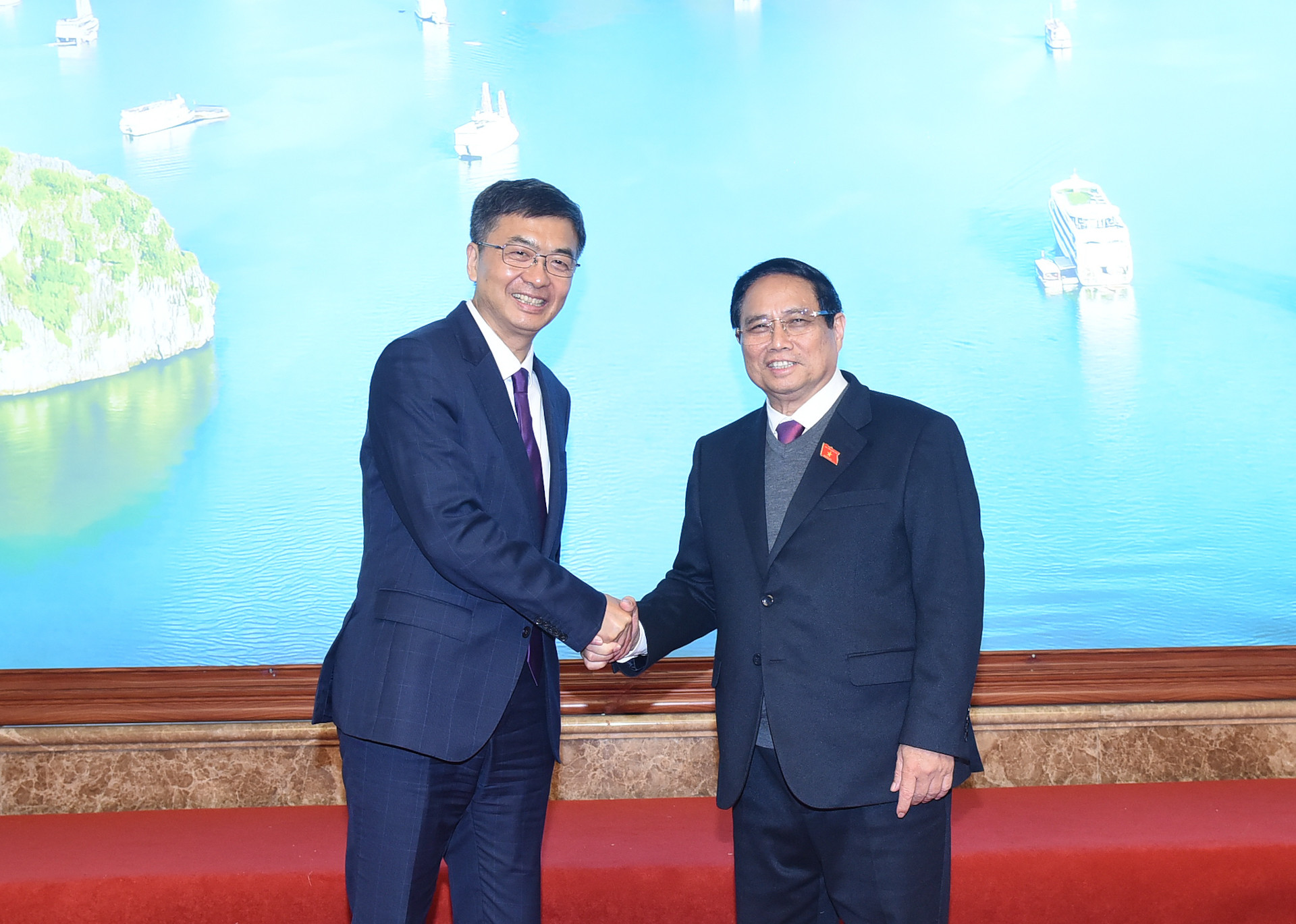 Thủ tướng Phạm Minh Chính tiếp đồng chí Trần Cương, Bí thư Khu ủy Quảng Tây (Trung Quốc).