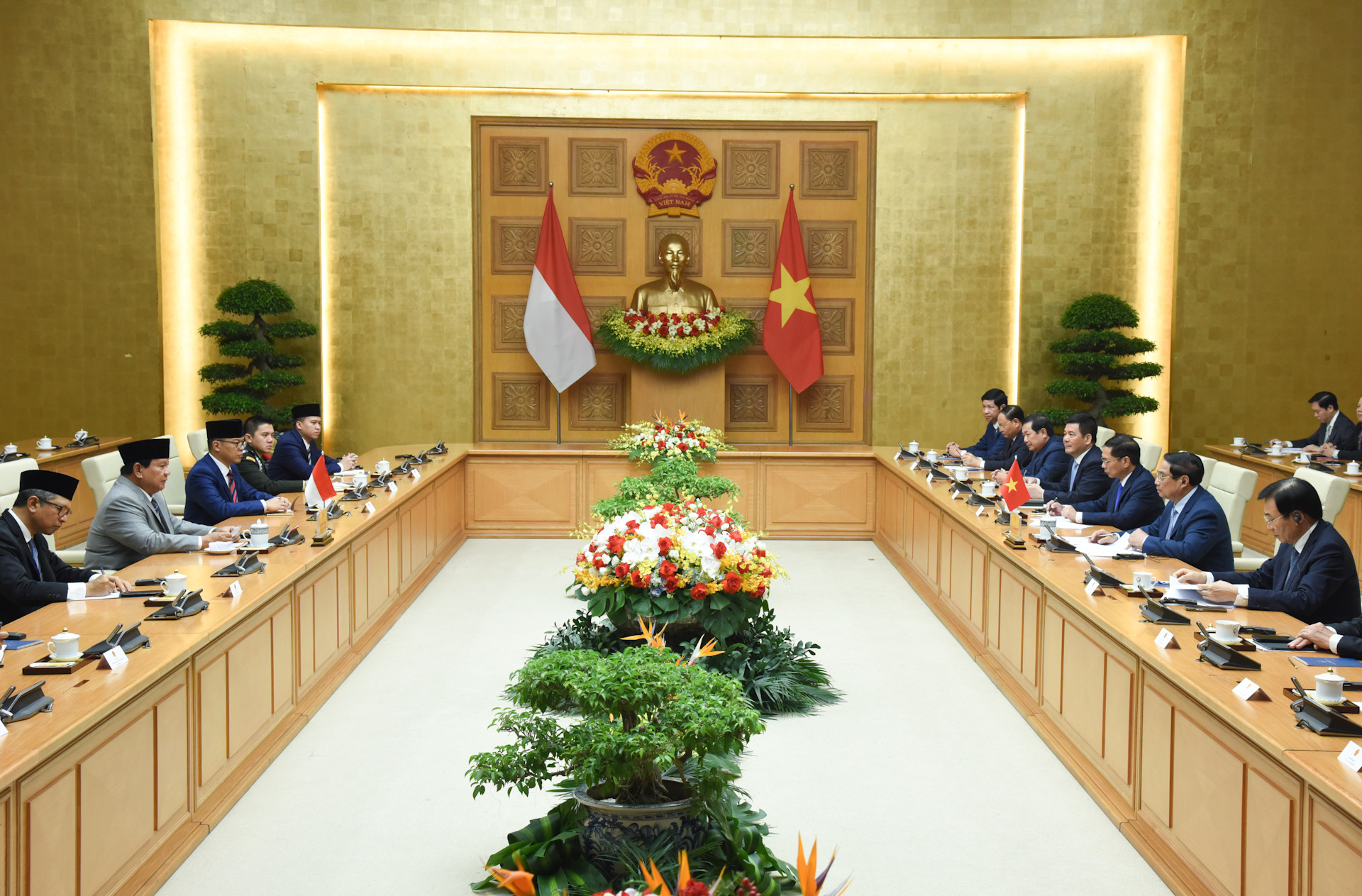 Quang cảnh hội kiến.