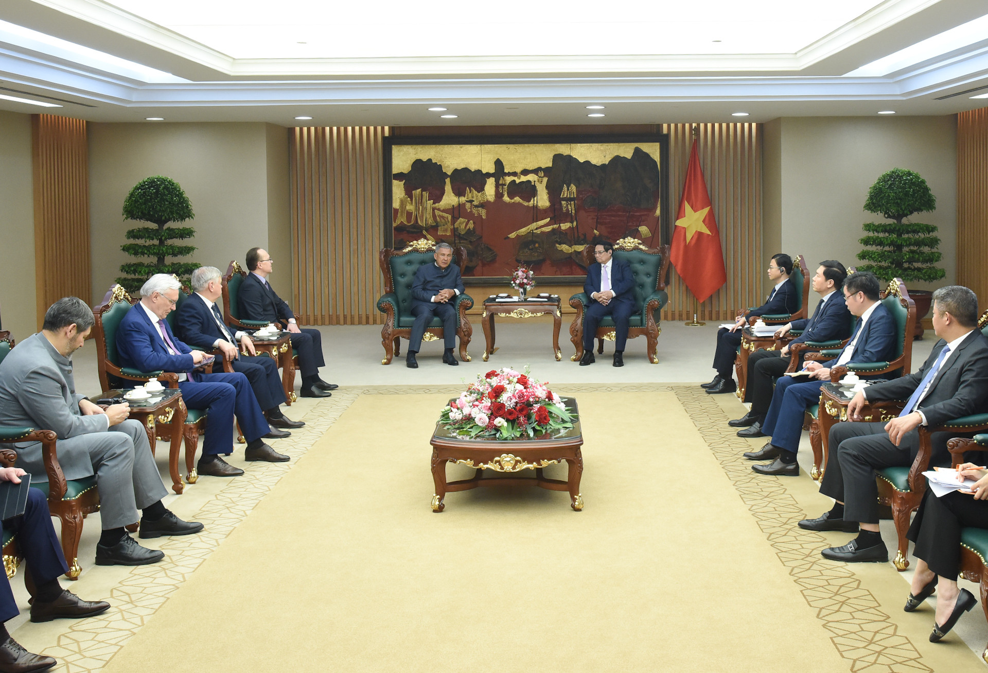 Quang cảnh buổi tiếp.