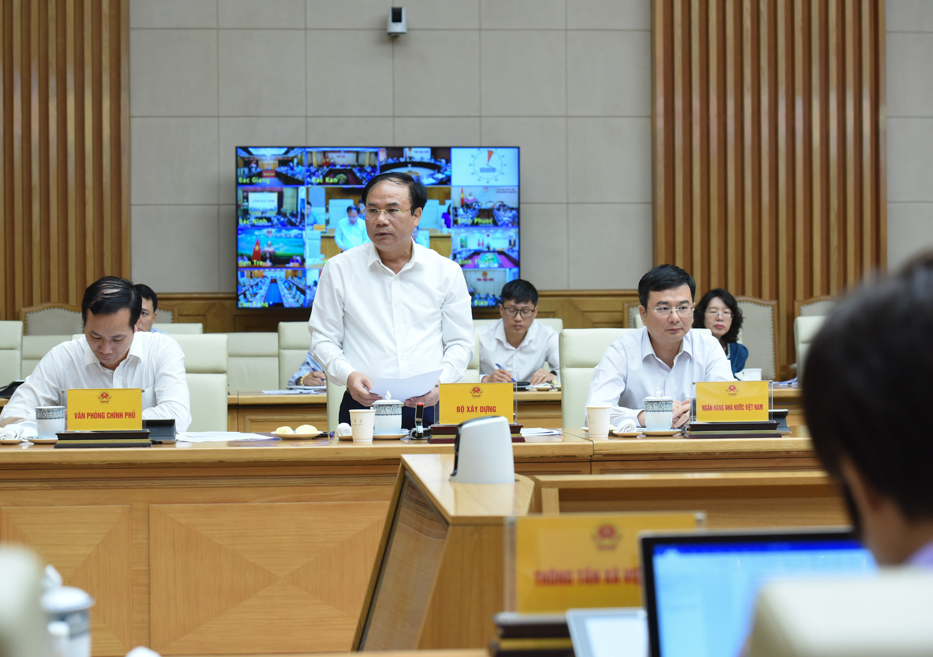 [Ảnh] Thủ tướng Phạm Minh Chính chủ trì phiên họp lần thứ tư Ban Chỉ đạo xóa nhà tạm, nhà dột nát ảnh 9