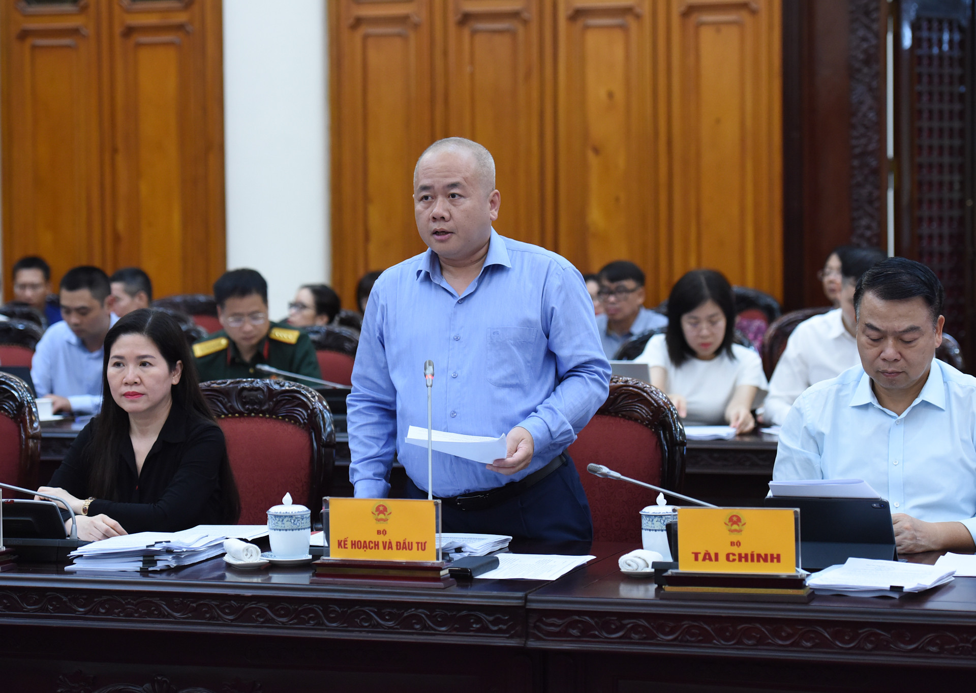 Thứ trưởng Bộ Kế hoạch và Đầu tư Đỗ Thành Trung phát biểu. Thứ trưởng Bộ Kế hoạch và Đầu tư Đỗ Thành Trung phát biểu.