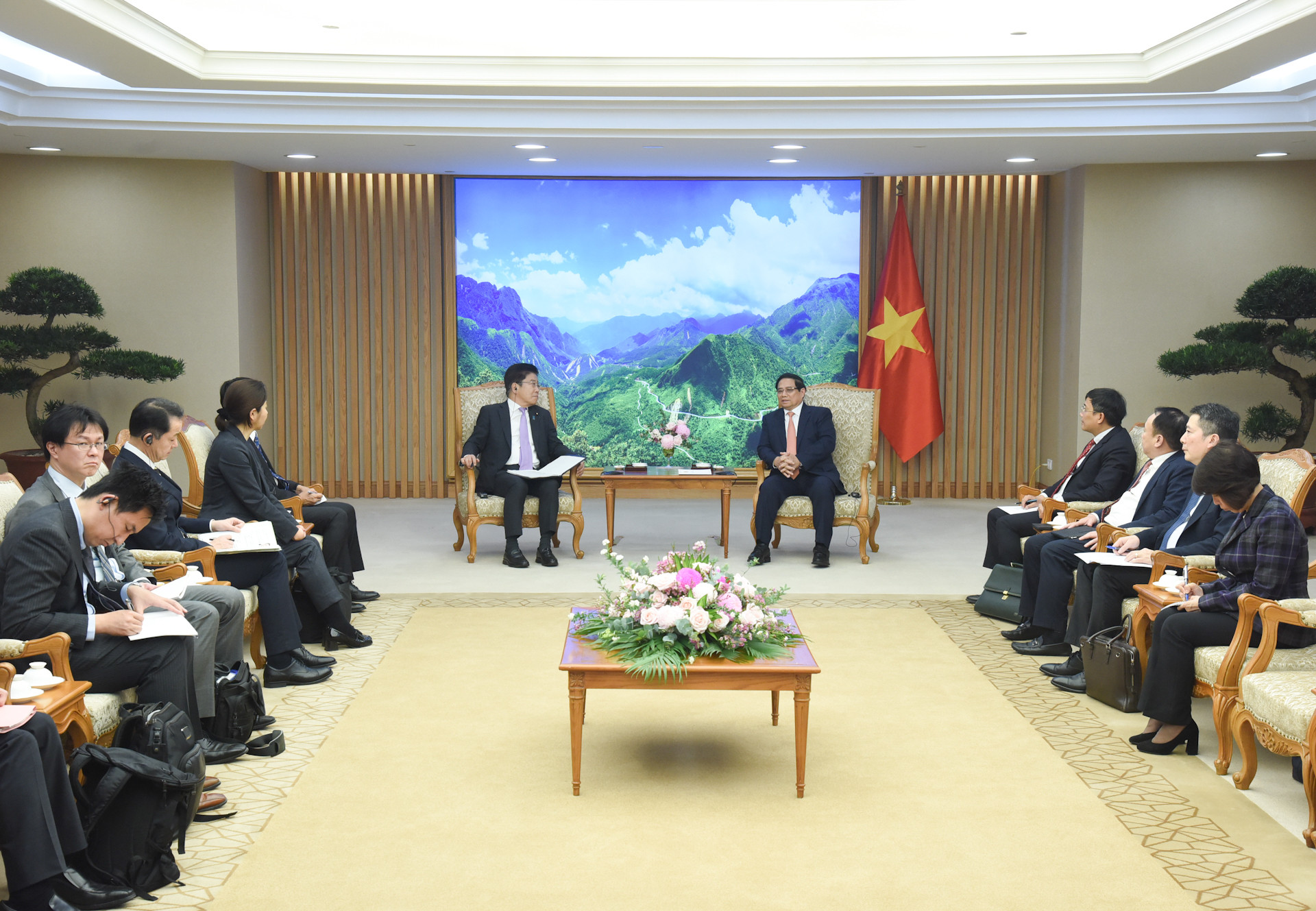 Quang cảnh buổi tiếp.