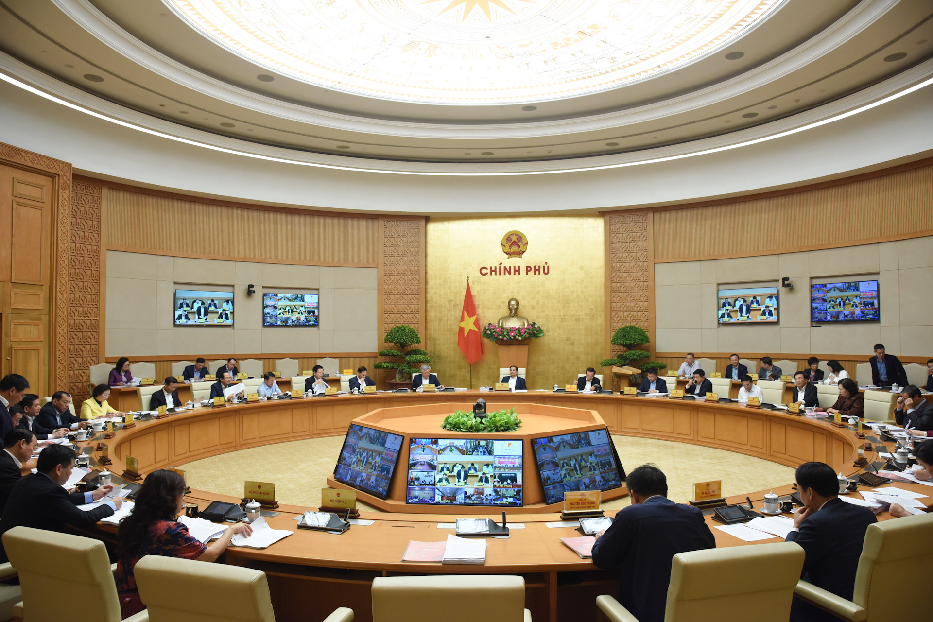 Quang cảnh phiên họp Chính phủ thường kỳ tháng 3 năm 2025.